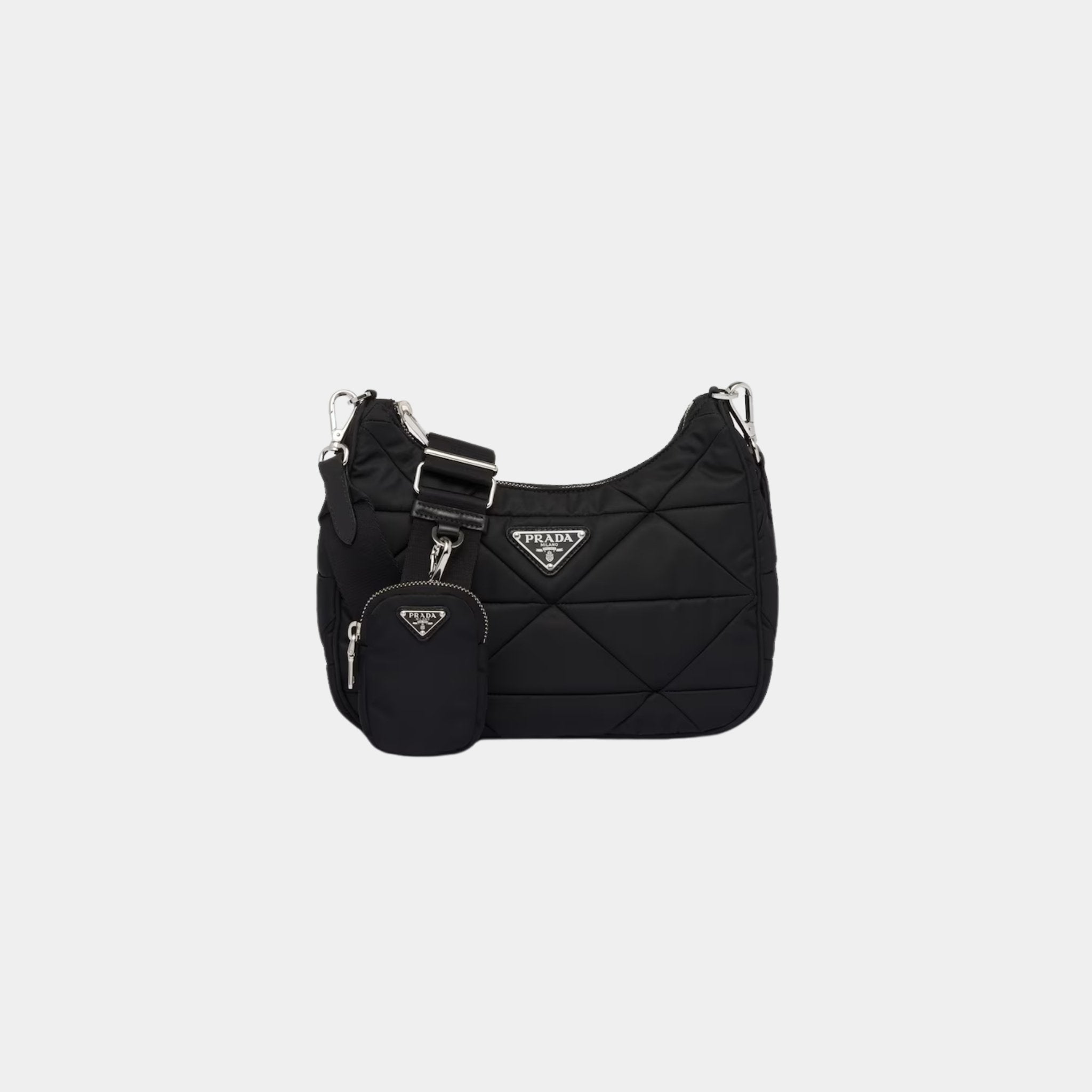 Prada Padded Re-Nylon Shoulder Bag, Front