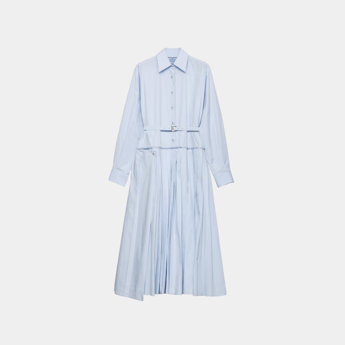 Prada Pleated Poplin Dress, Front