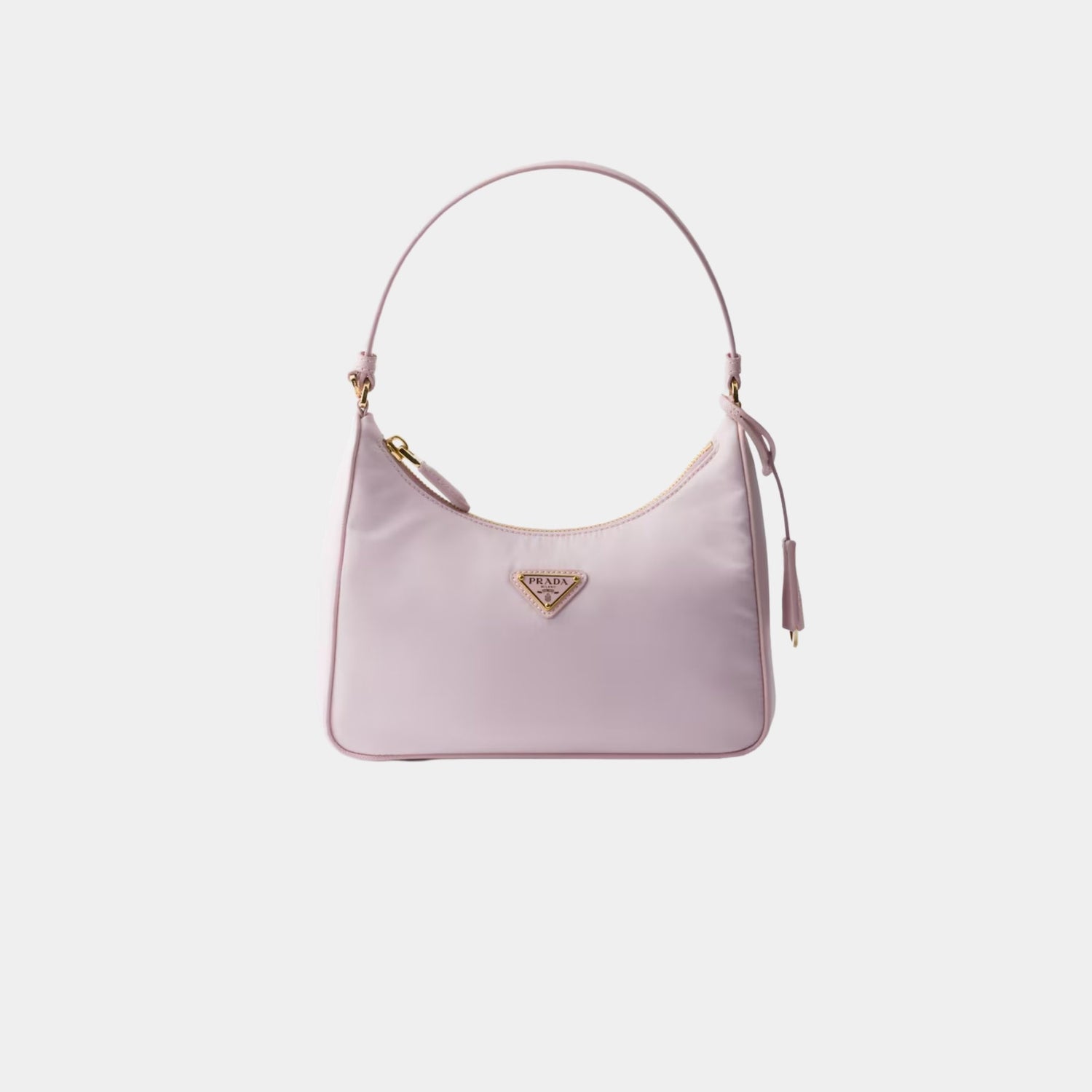 Prada Re-Edition 2005 Re-Nylon and Saffiano Mini Bag With Extra Ring, Alabaster, Front