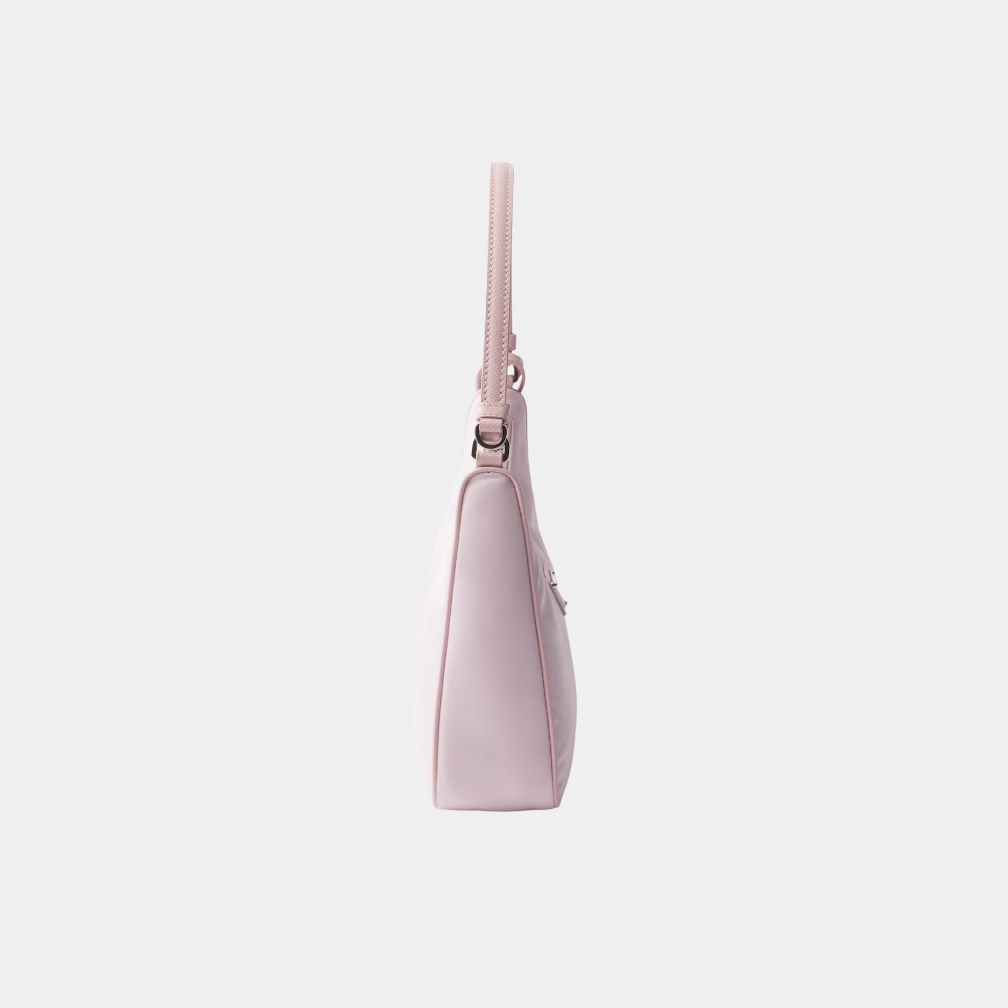 Prada Re-Edition 2005 Re-Nylon and Saffiano Mini Bag With Extra Ring, Alabaster Pink, Side