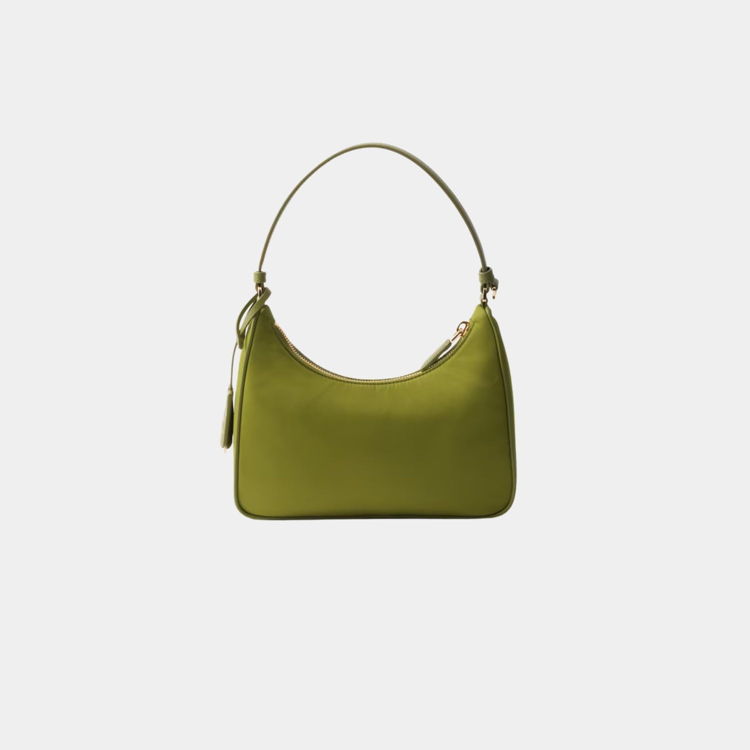 Prada Re-Edition 2005 Re-Nylon and Saffiano Mini Bag With Extra Ring, Ivy Green, Back