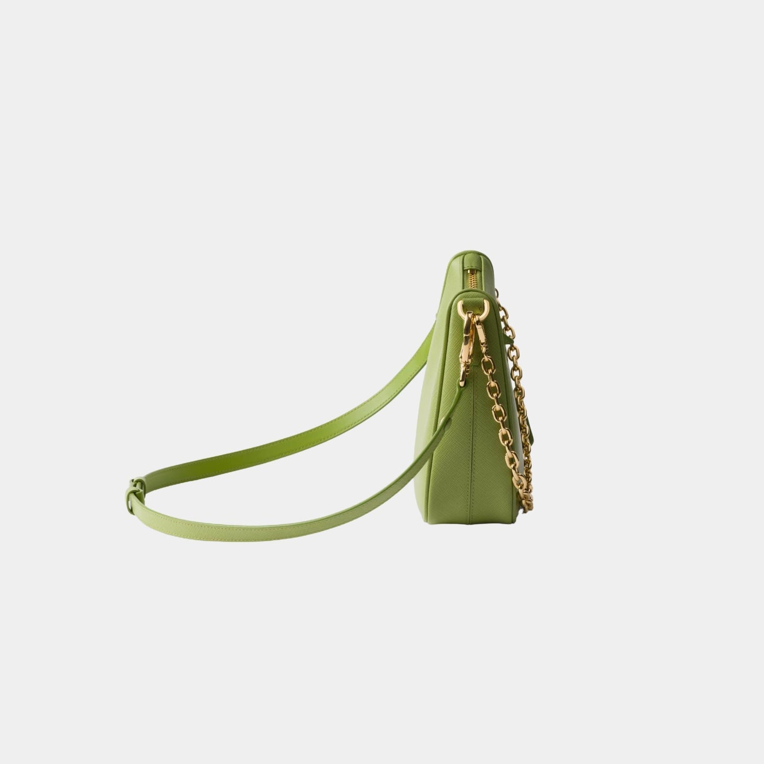 Prada Re-Edition Saffiano Leather Mini Bag, Lawn Green, Side