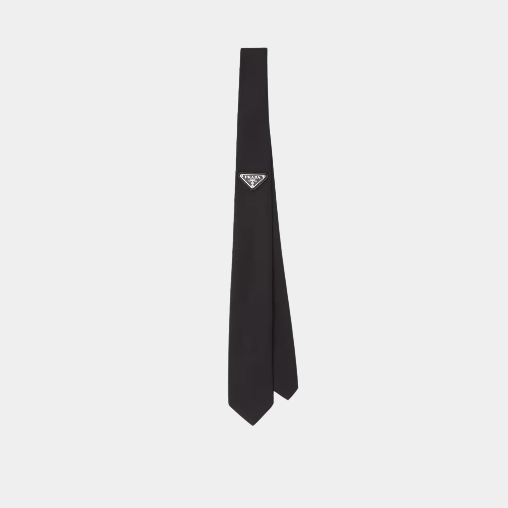 Prada Re-Nylon Gabardine Tie, Black, Front