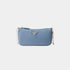 Prada Saffiano Leather Mini Bag With Chain Shoulder Strap, Astral Blue, Front