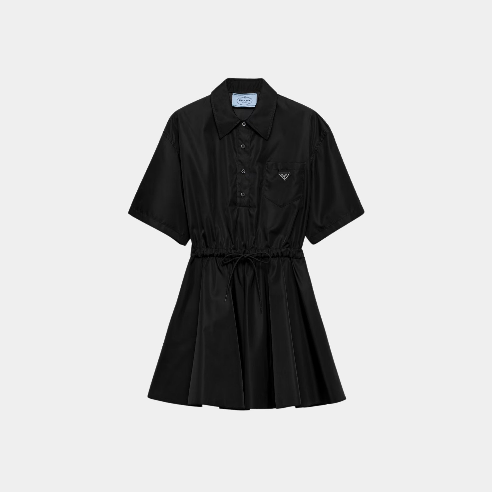 Prada Short Sleeved Re-Nylon Dress, Front