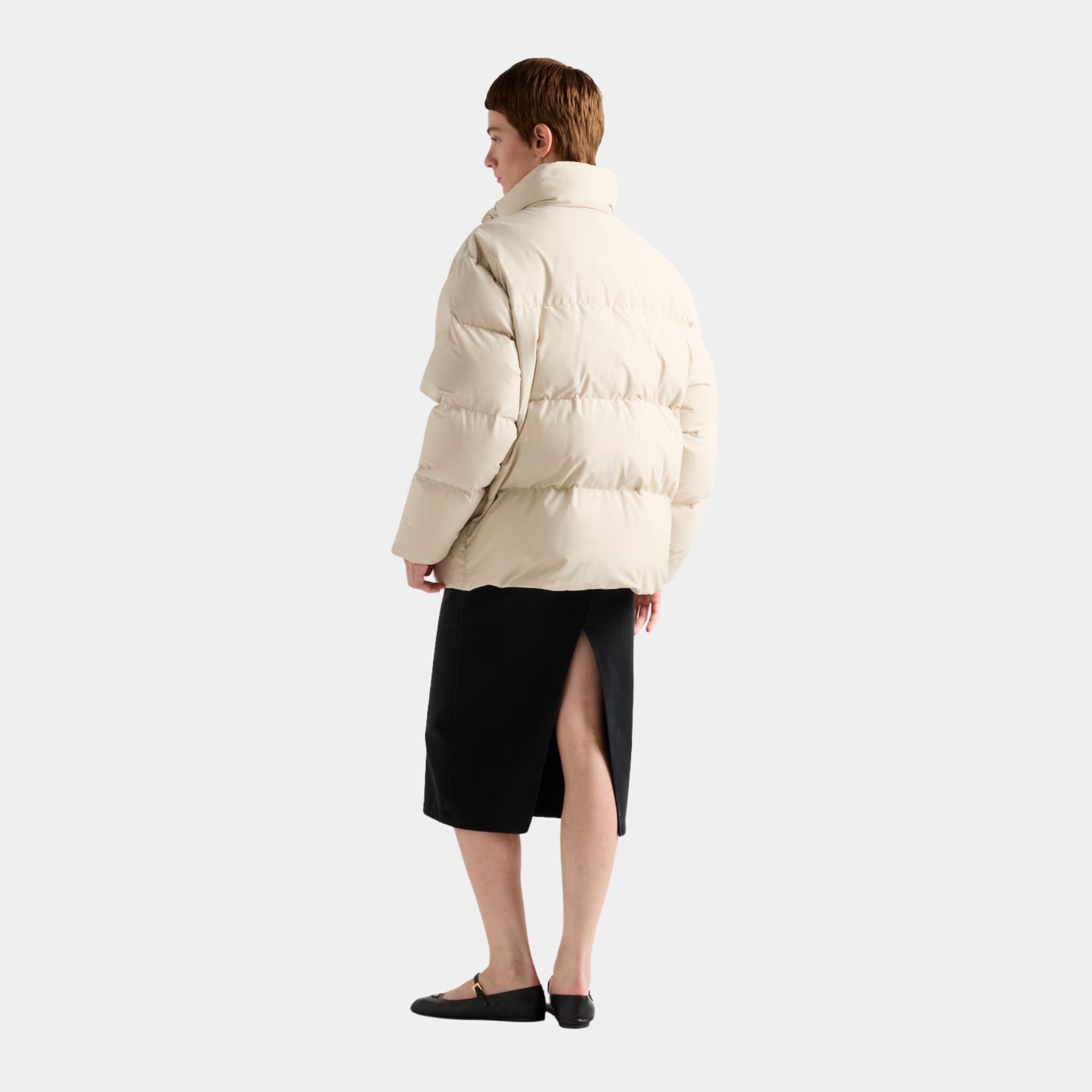 Prada Technical Fabric Down Jacket, Model, Back