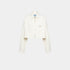 Prada White Denim Blouson Jacket, Front