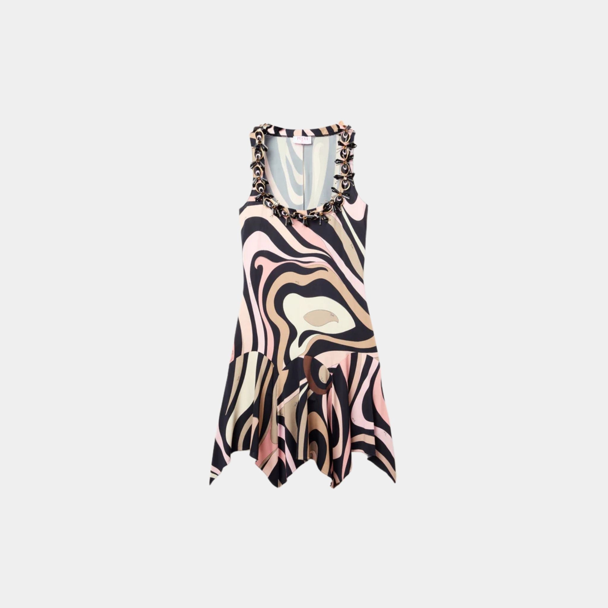 Pucci Marmo Embroidered Mini Dress, Front