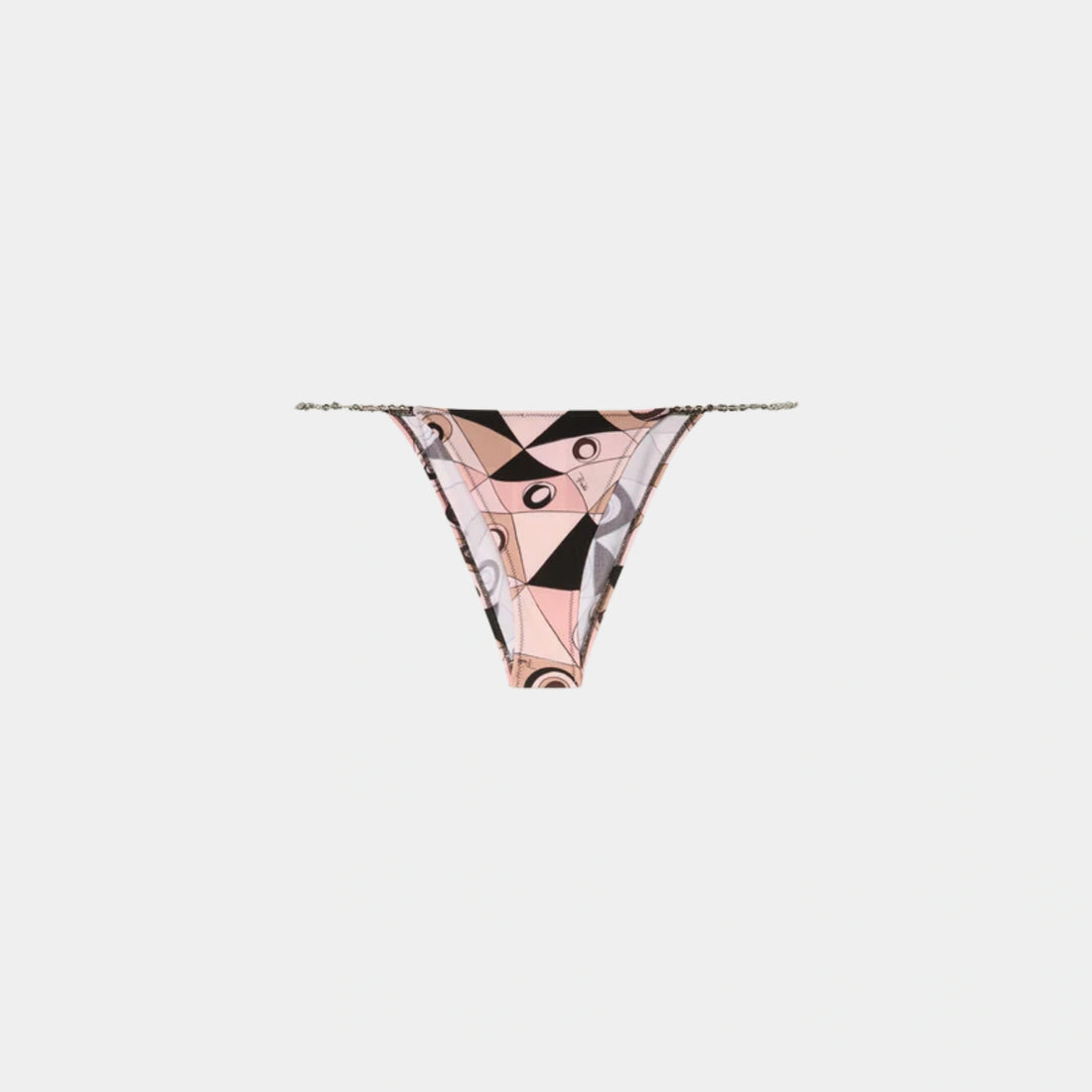 Pucci Occhi Print Bikini Bottom, Nude, Front