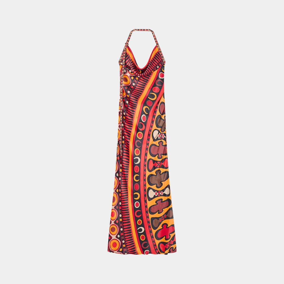 Soleil Print Satin Dress