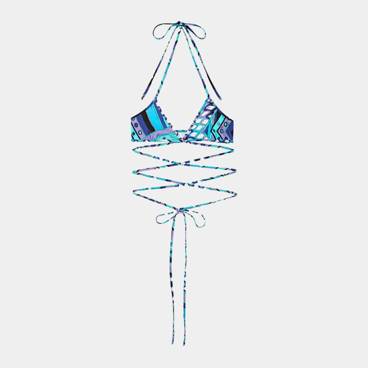 Vivara Print Triangle Bikini Top