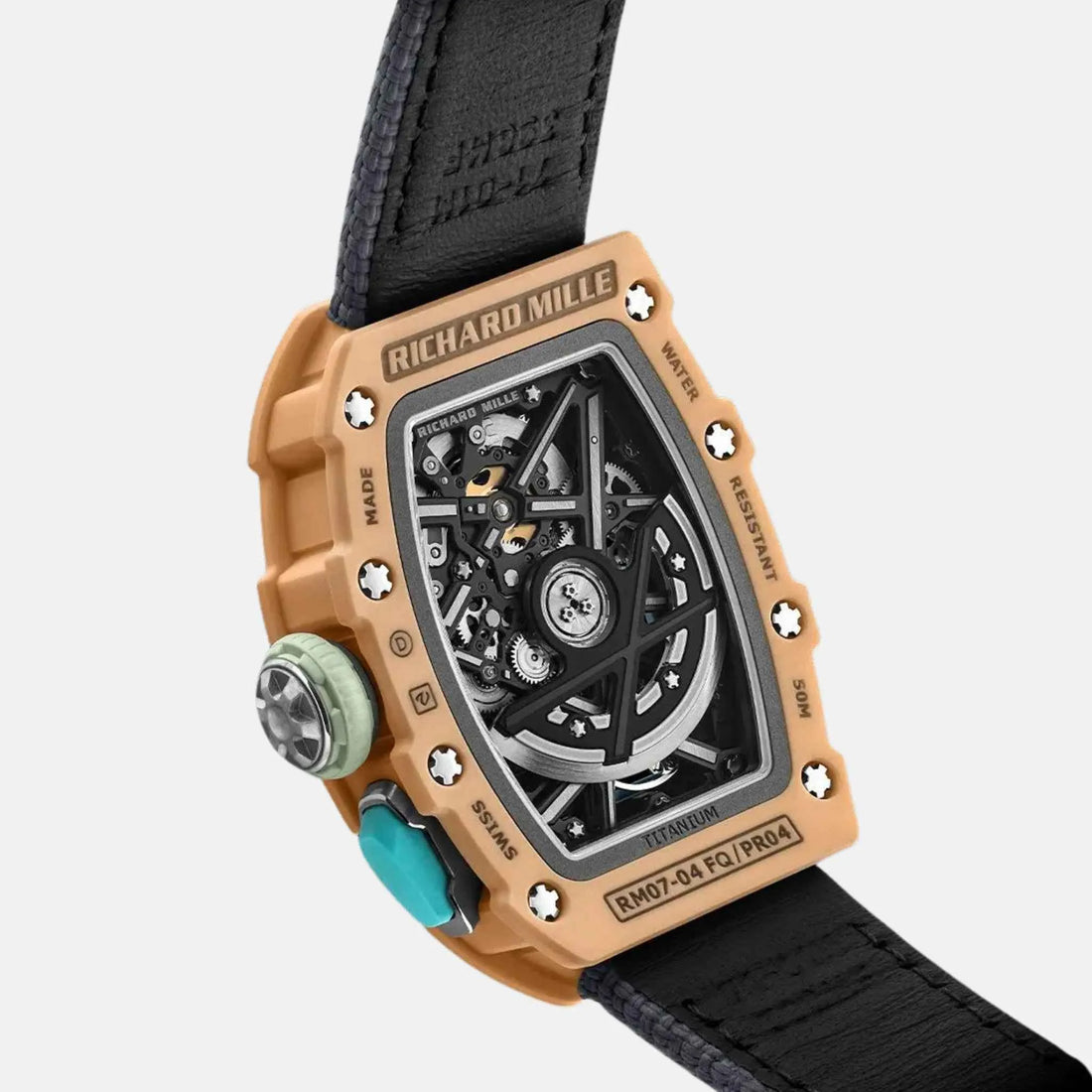 ساعة Richard Mille RM07-04 الرياضية الأوتوماتيكية، من الخلف