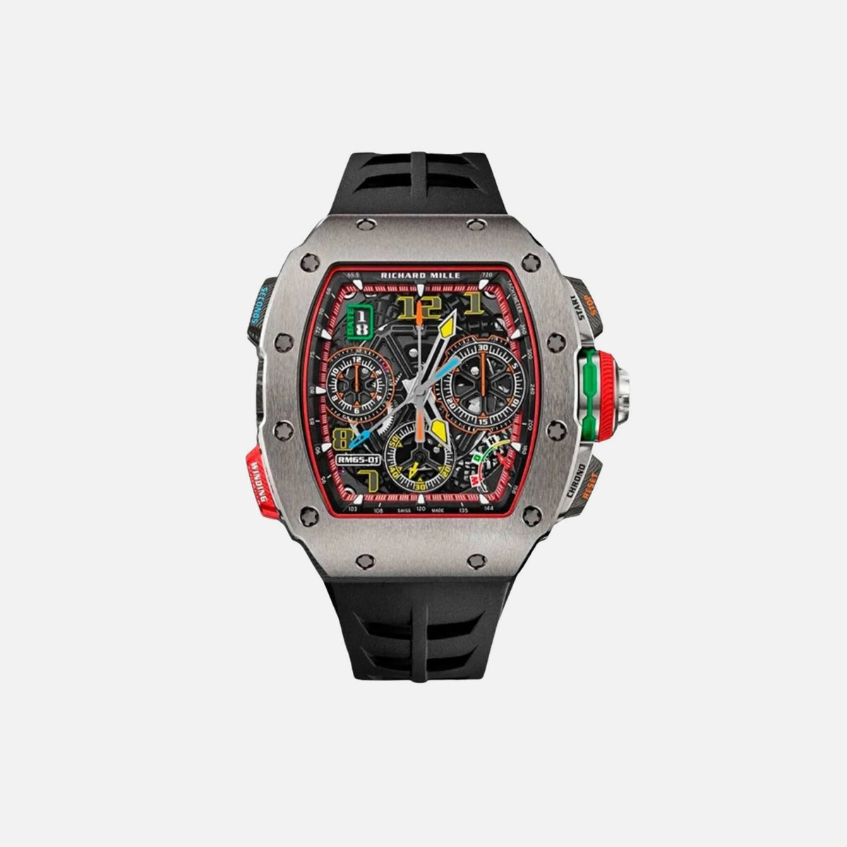 ساعة Richard Mille RM27-05 Rafael Nadal Tourbillon تعبئة يدوية إصدار محدود