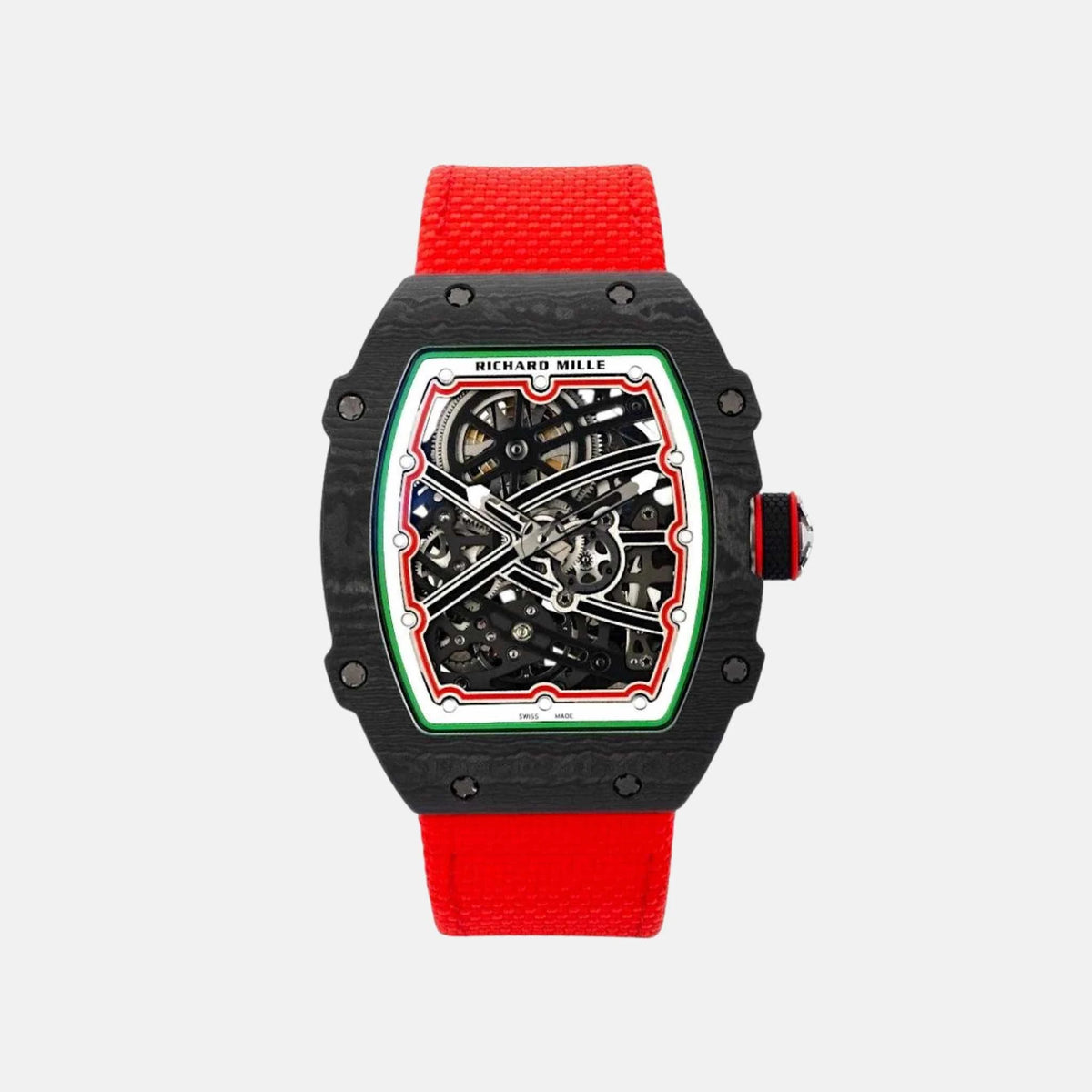 ساعة Richard Mille RM21-01 Tourbillon Aerodyne من الذهب الوردي بقرص كربون