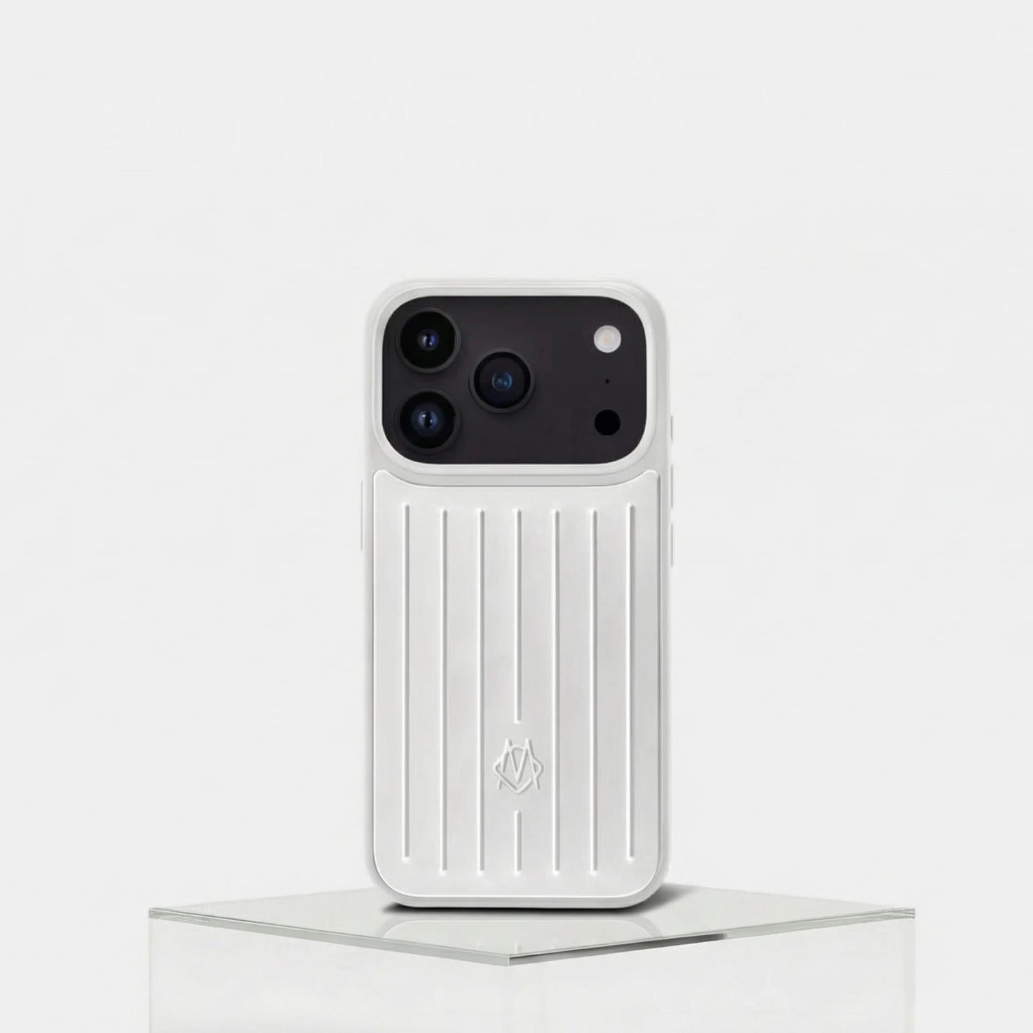 Rimowa Aluminum Case iphone 17 Pro Max, Silver, Front