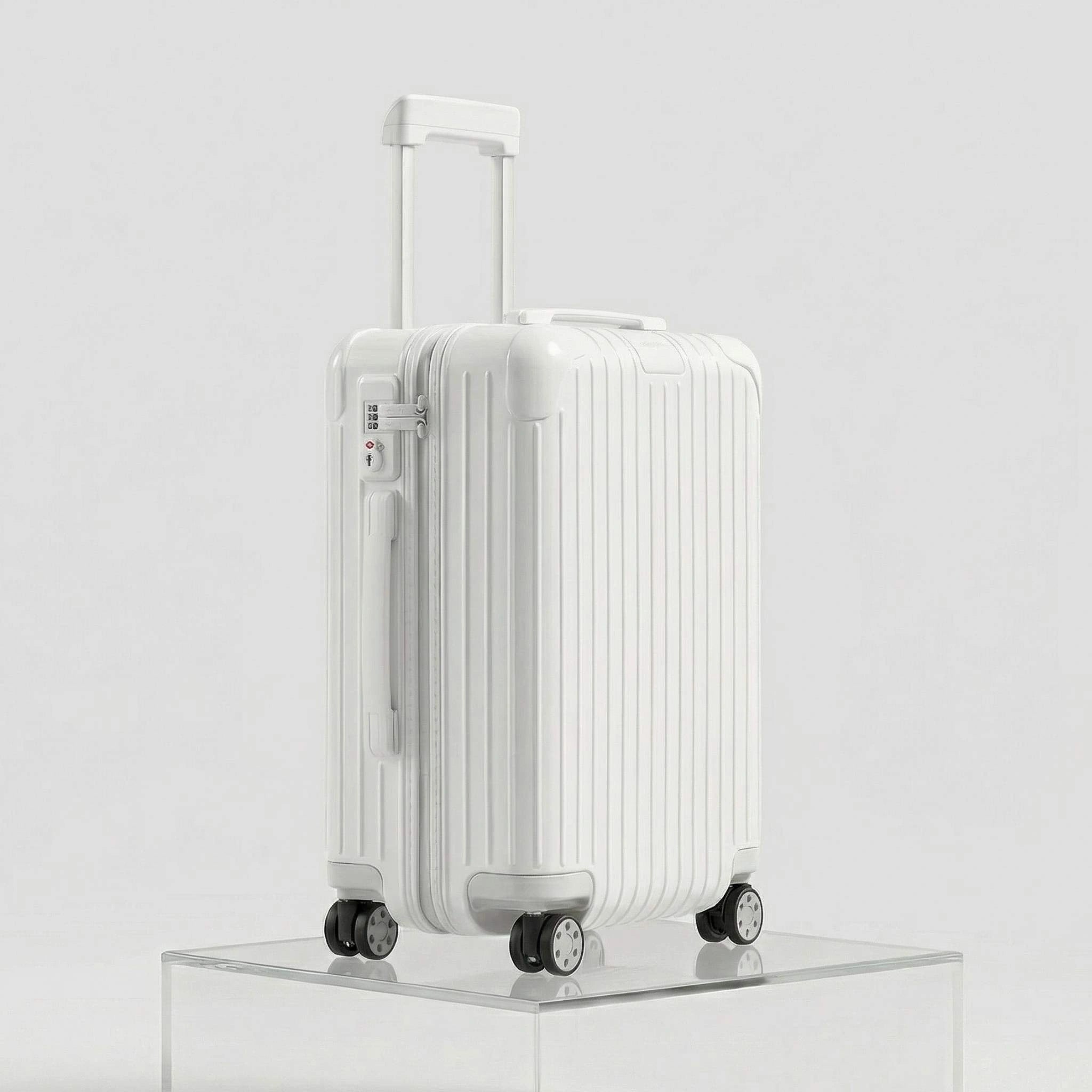 Rimowa Essential Cabin, Gloss White, Studio, Side