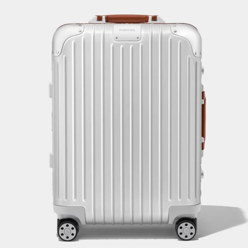 Rimowa Cabin Twist Original Collection, Silver and Brown, Front View