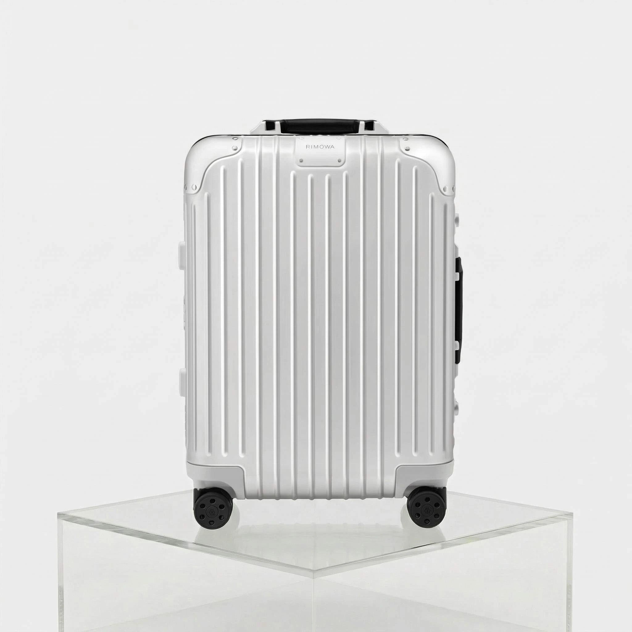 Rimowa Cabin Twist Original, Silver and Black, Front, Studio