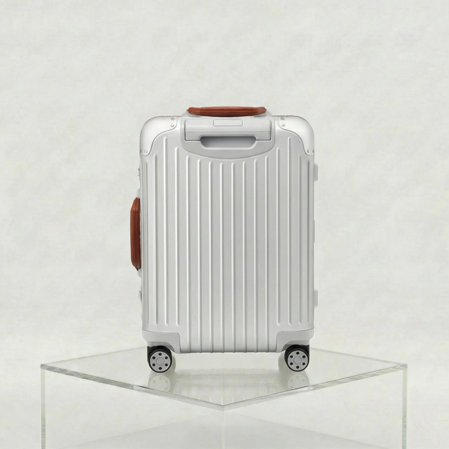 Rimowa Cabin Twist Original Collection, Silver, Brown, Back