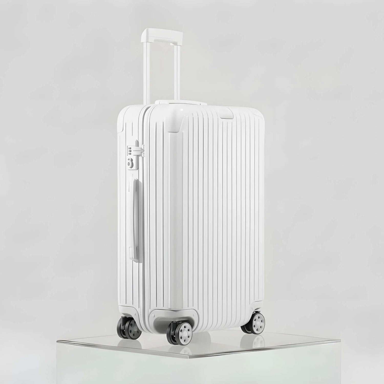 Rimowa Essential Check In M Gloss White, Side, Studio