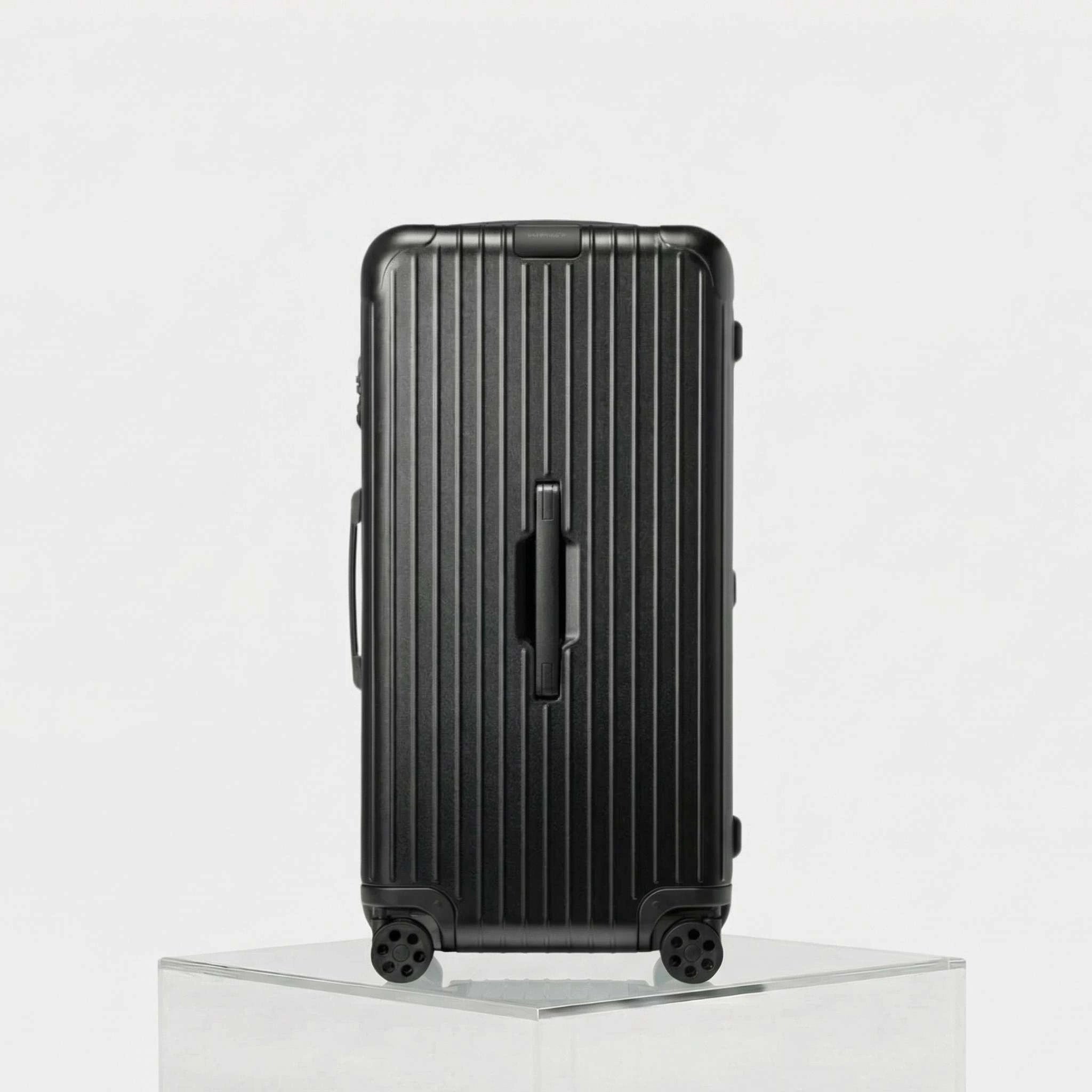 Rimowa Essential Trunk Plus, Matte Black, Studio, Front