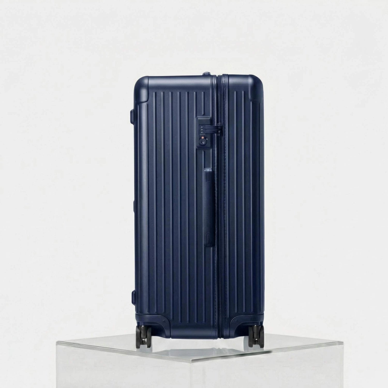 Rimowa Essential Trunk Plus, Matte Blue, Studio, Side