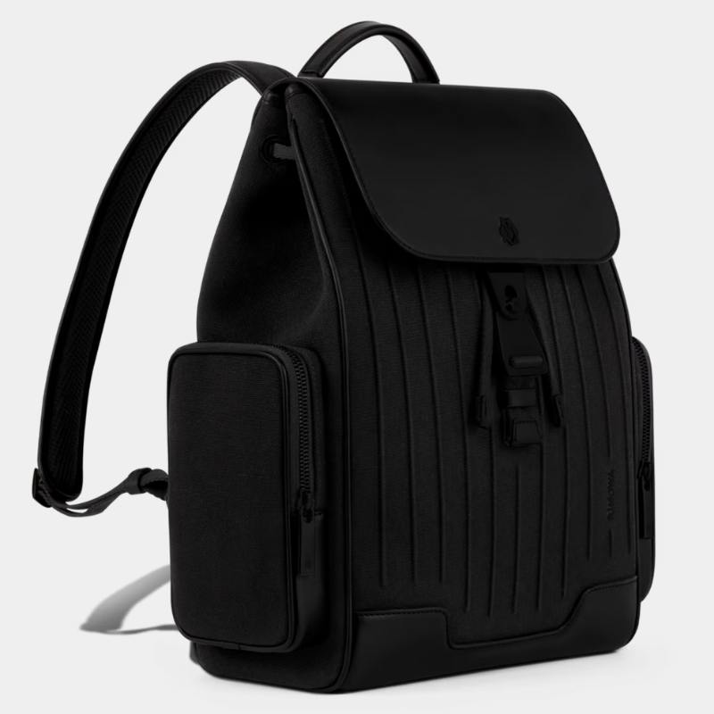 Rimowa Flap Backpack Large Never Still Collection, All Black, Side View