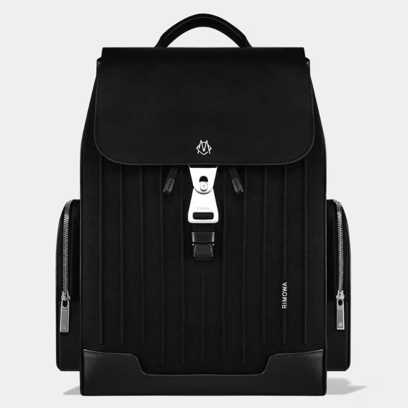 Rimowa Flap Backpack Large Never Still Collection, Black, Front View