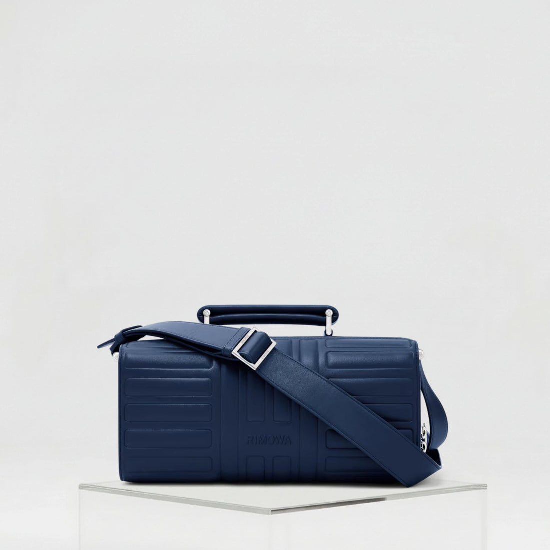 Rimowa Groove Leather Cross Body Bag Large, Ink Blue 