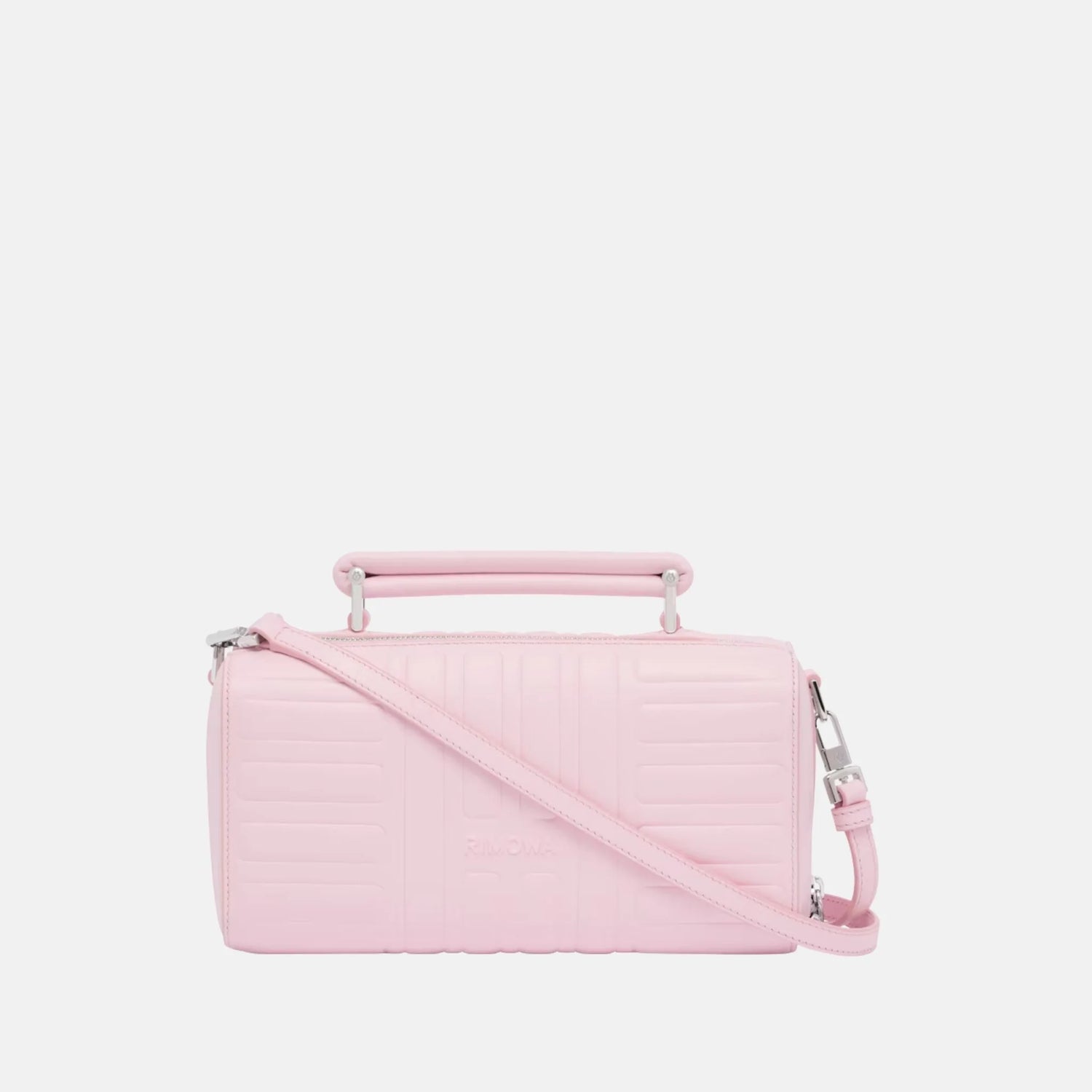 Rimowa Groove Leather Cross Body Bag Small, Pink, Front