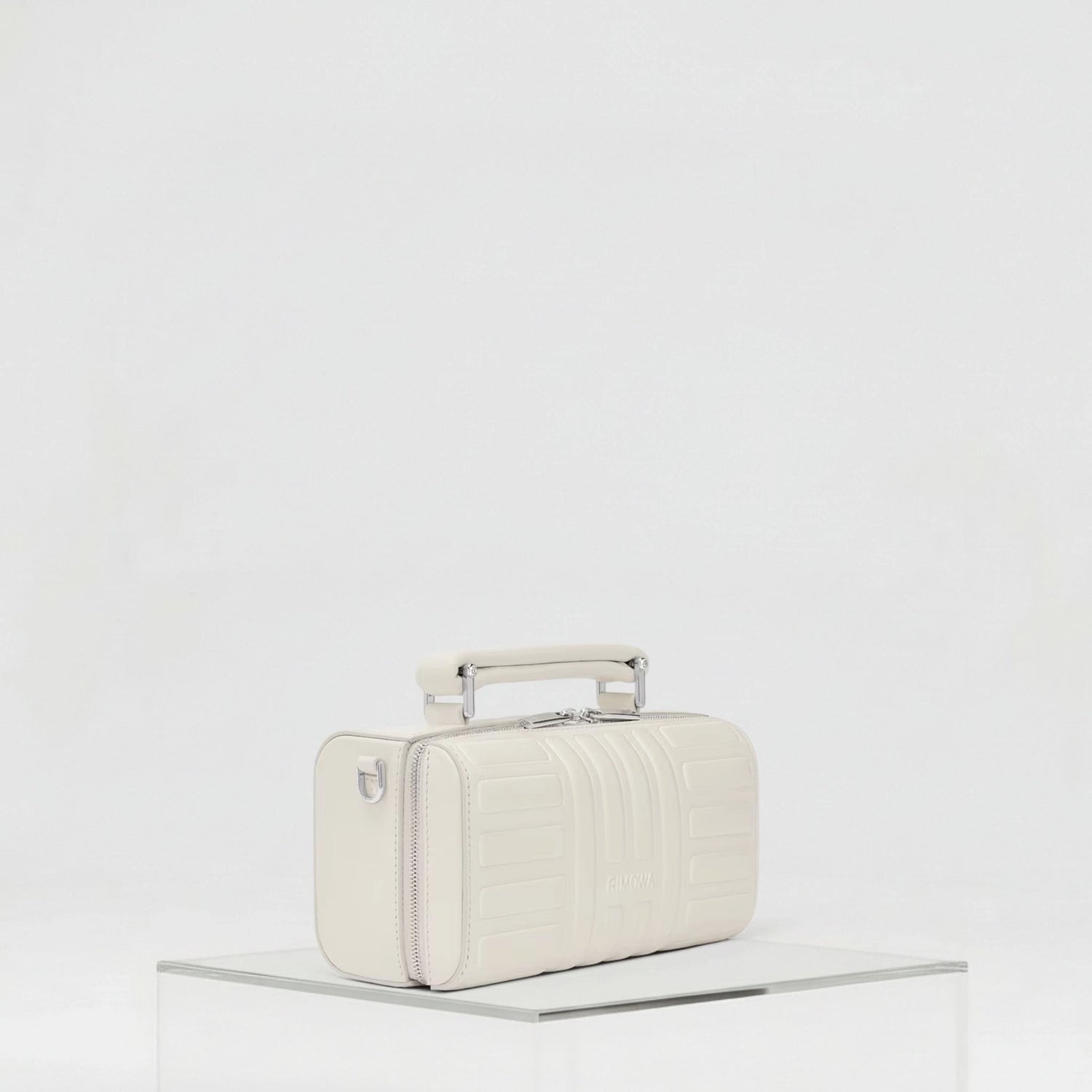 Rimowa Groove Leather Cross Body Bag Small Chalk Beige