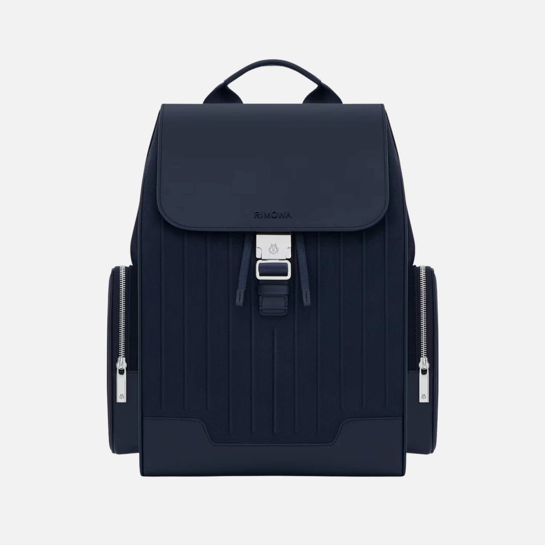Rimowa Never Still Canvas Flap Backpack Large, Navy Blue, Front