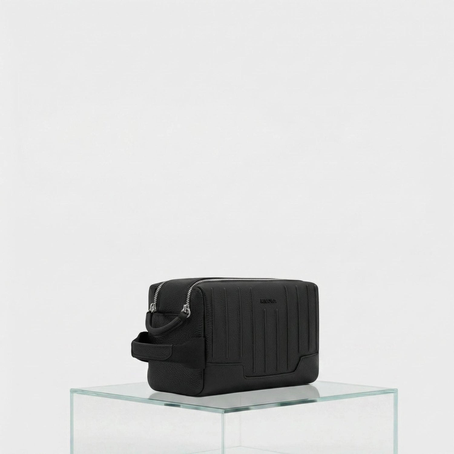 Rimowa Never Still Leather Toiletry Bag, Black, Side