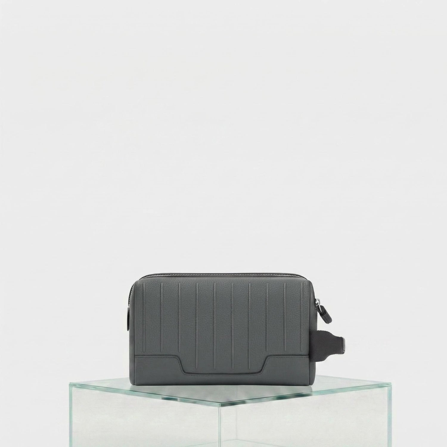 Rimowa Never Still Leather Toiletry Bag, Grey, Back