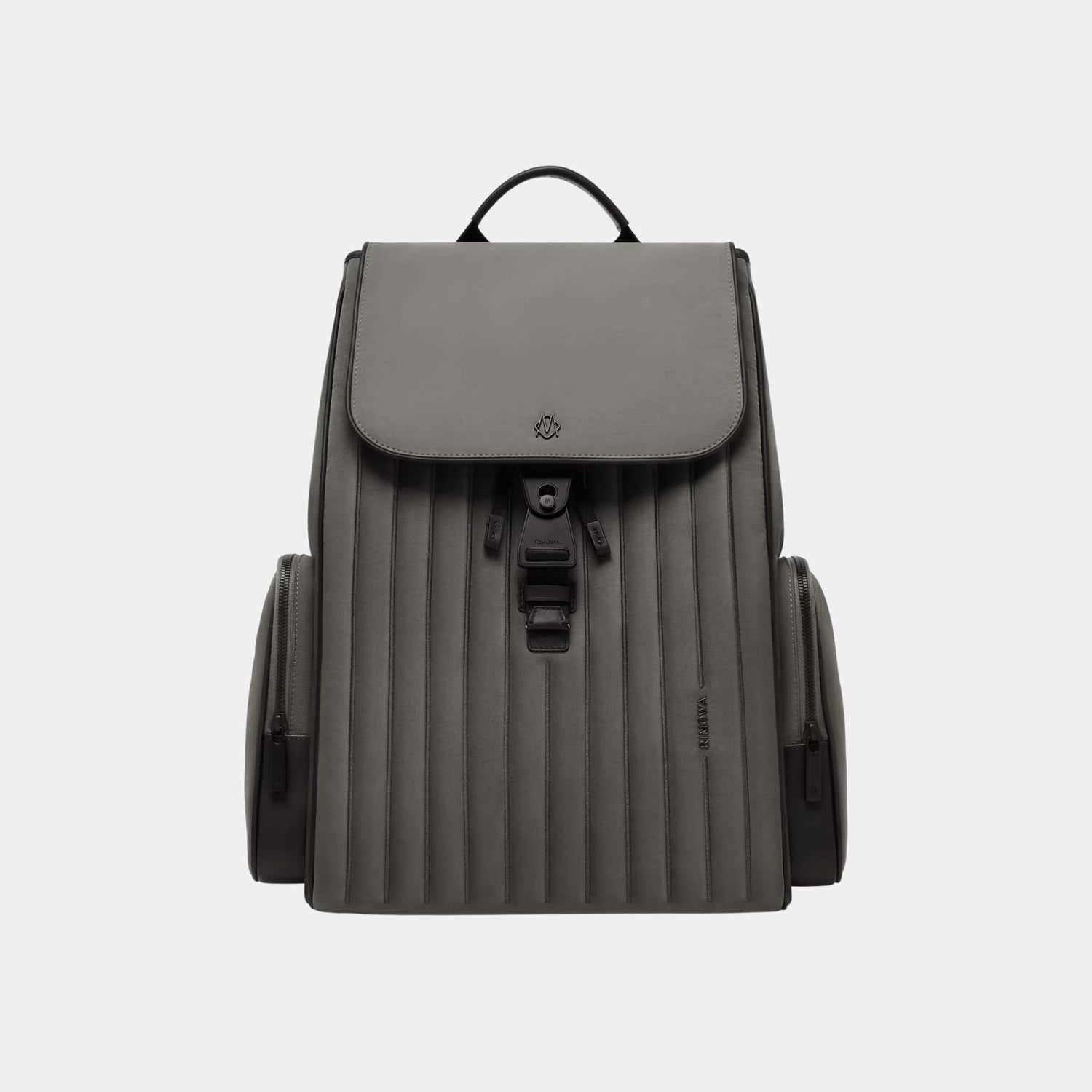 Rimowa Never Still Nylon Flap Backpack Large, Slate Grey, Front