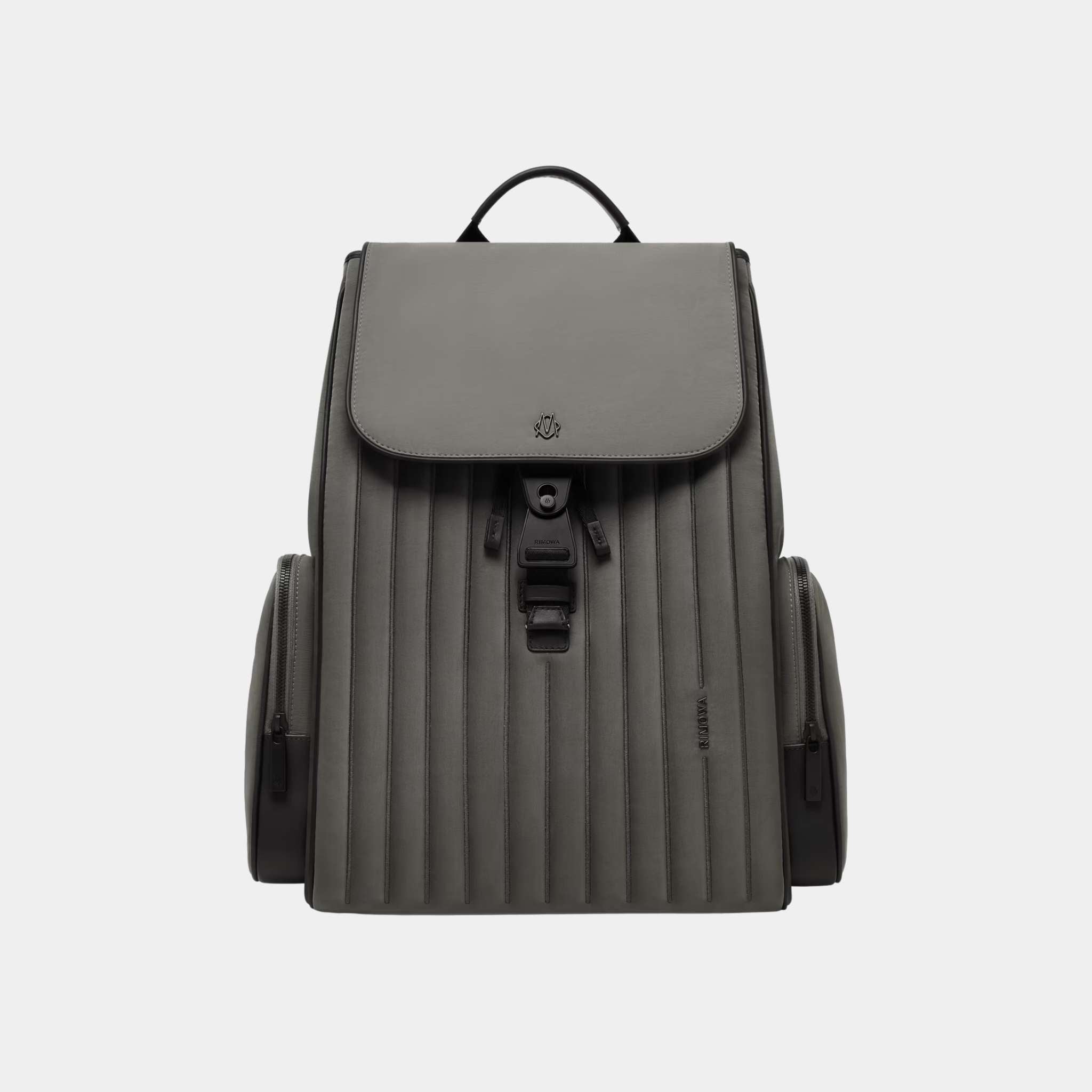 Rimowa Never Still Nylon Flap Backpack Large, Slate Grey, Front