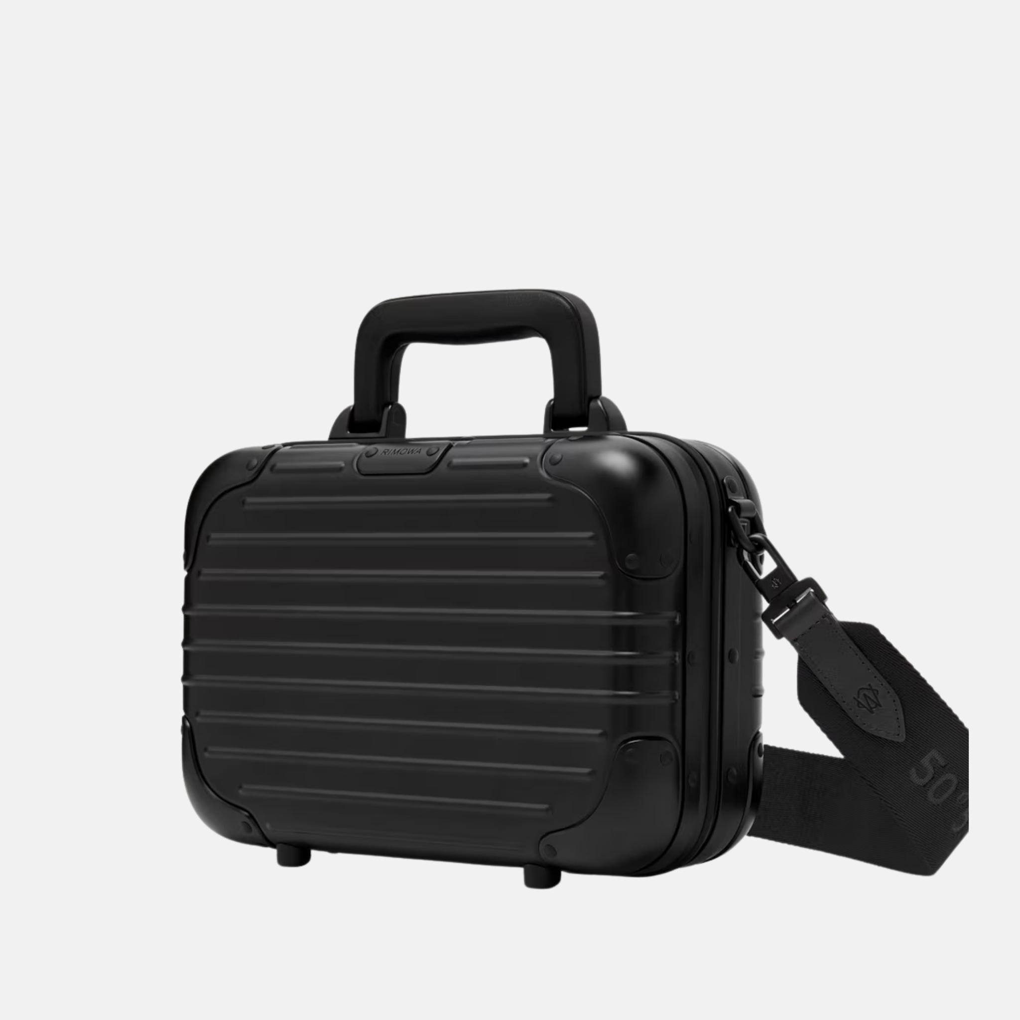 Rimowa Original Aluminium Cross Body Bag, Black, Side
