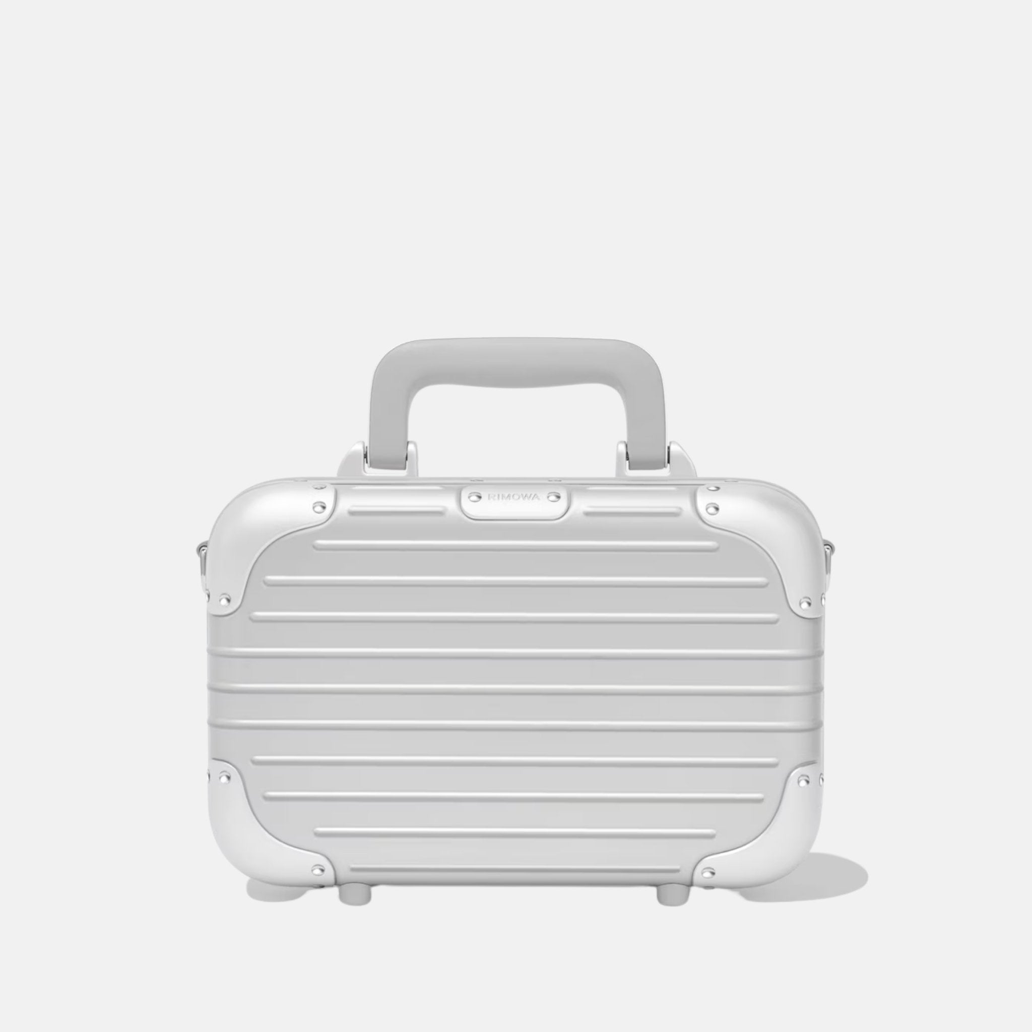 Rimowa Original Aluminium Cross Body Bag, Silver, Front