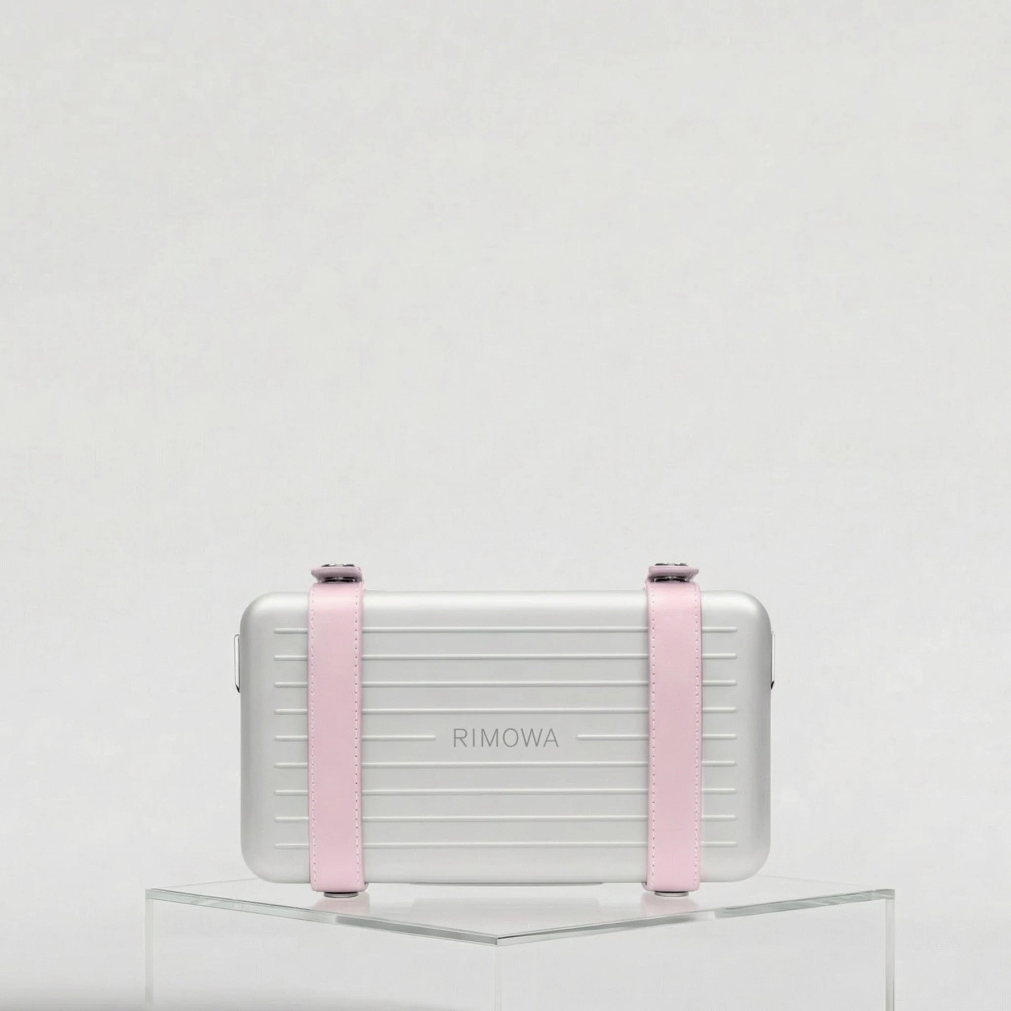 Rimowa Personal Aluminium Cross-Body Bag, Gloss Ballerina Pink, Front