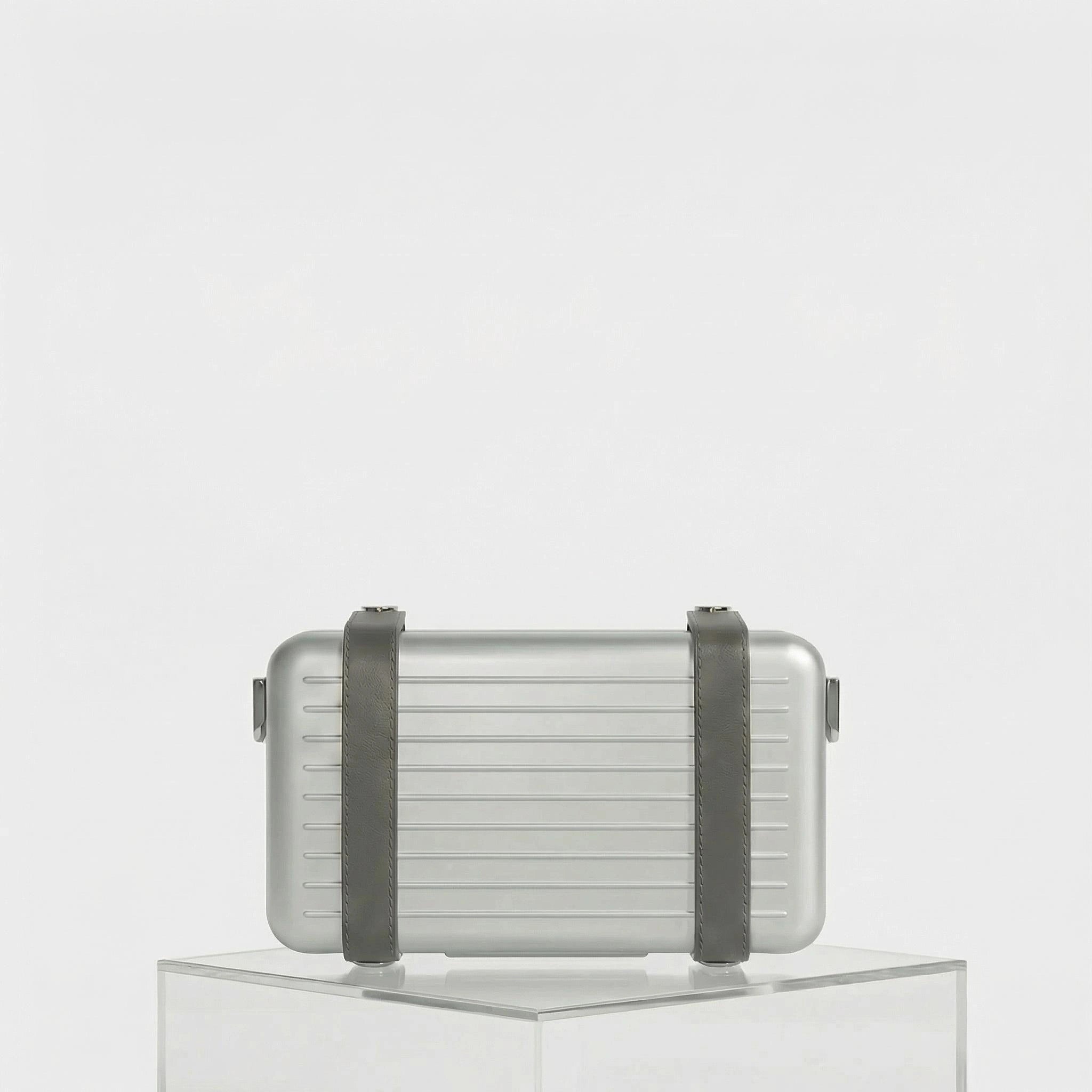 Rimowa Personal Aluminium Cross-Body Bag, Slate Grey, Back