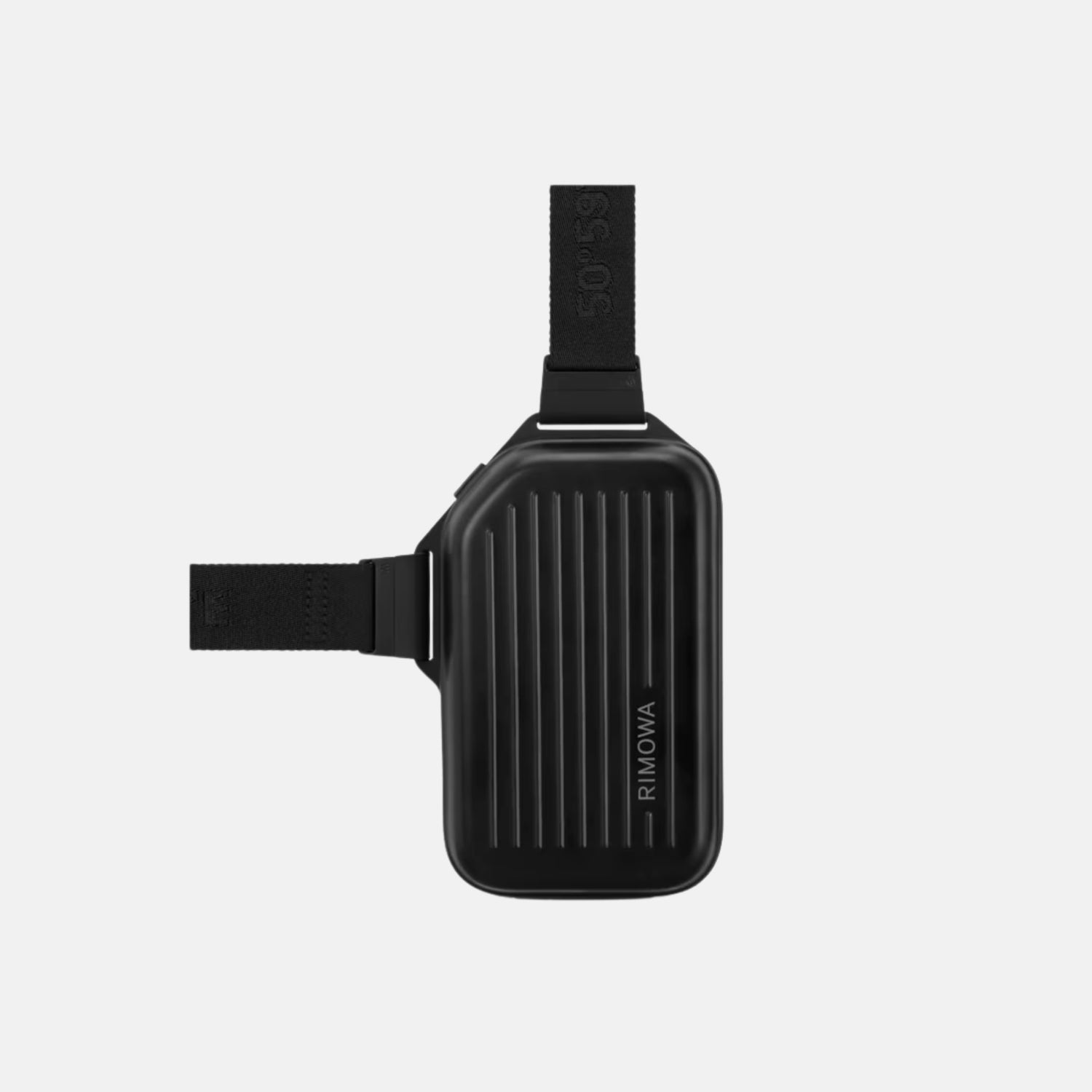 Rimowa Personal Aluminium Sling Clutch, Black, Front
