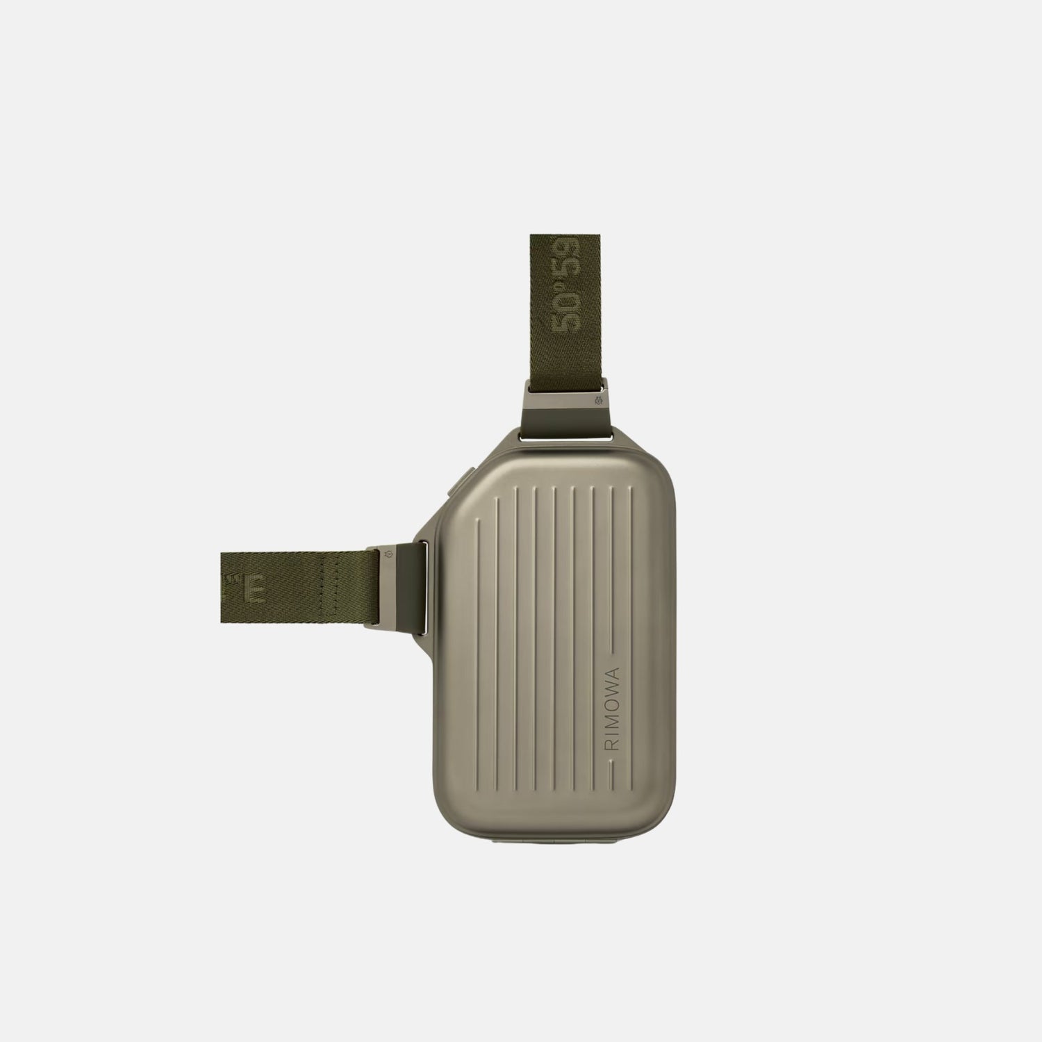 Rimowa Personal Aluminium Sling Clutch, Titanium, Front