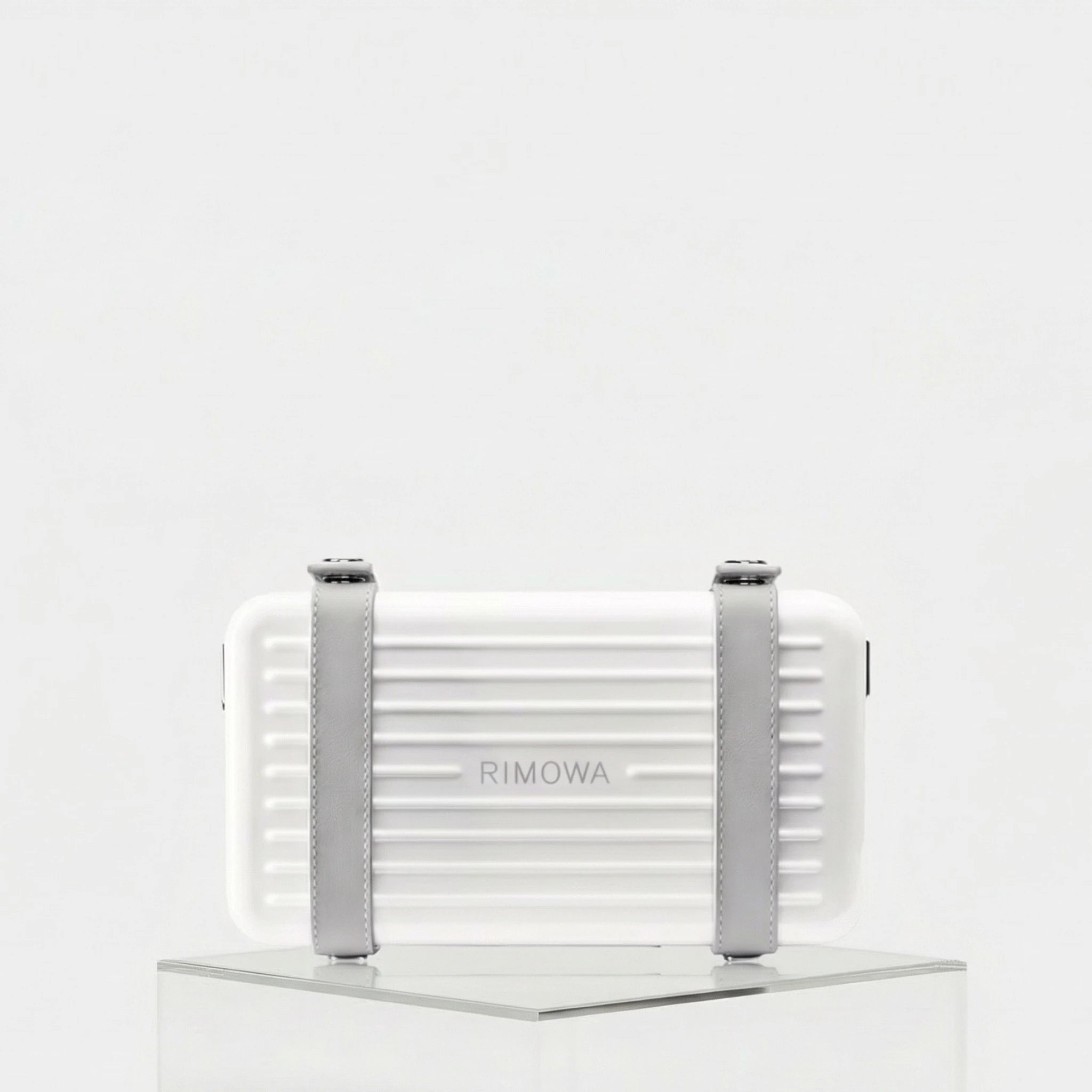 Rimowa Personal Polycarbonate Cross-Body Bag, White, Front