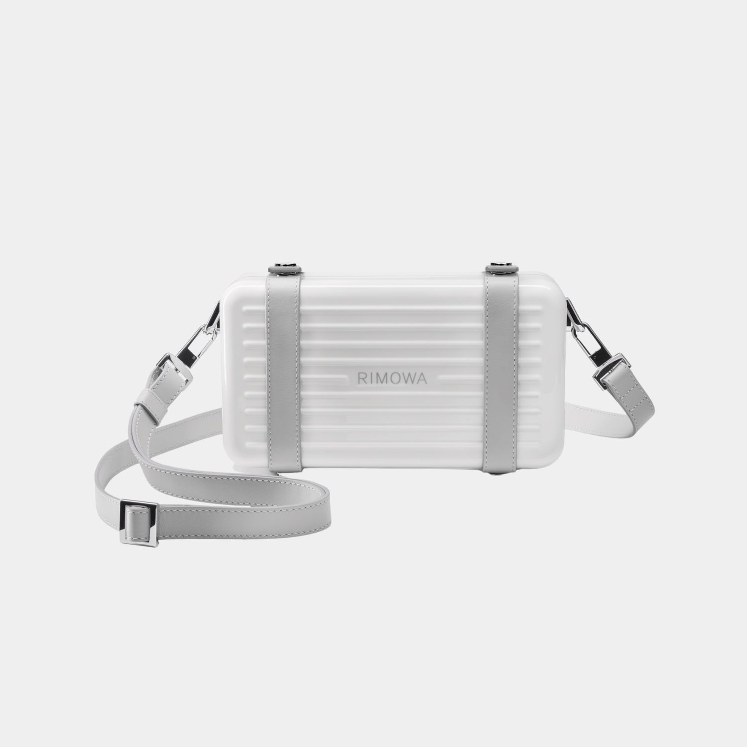 Rimowa Personal Polycarbonate Cross-Body Bag, White, Strap