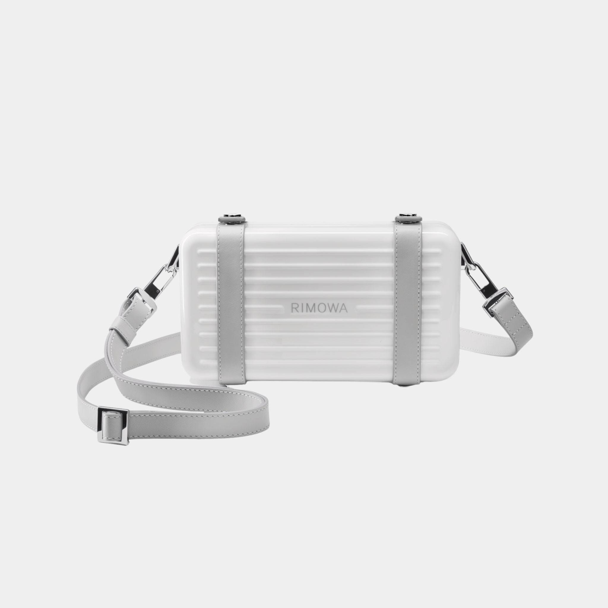 Rimowa Personal Polycarbonate Cross-Body Bag, White, Strap