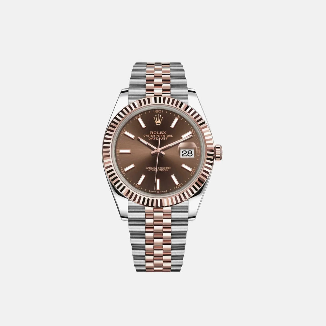 Rolex Datejust 41 126331-0002 Sundust Dial Everose Jubilee Bracelet