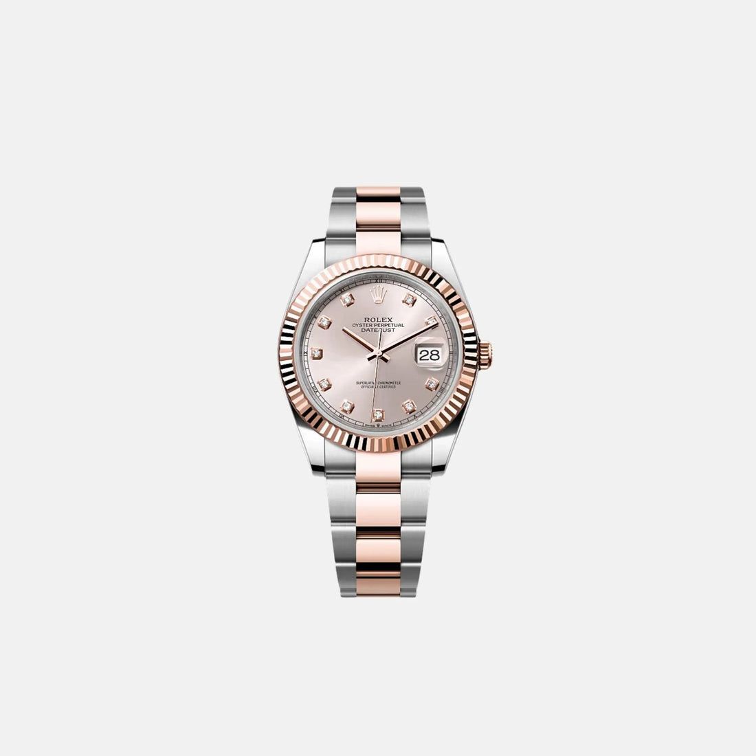 Rolex Datejust 41 126331-0007 Everose Gold Diamond Dial Jubilee