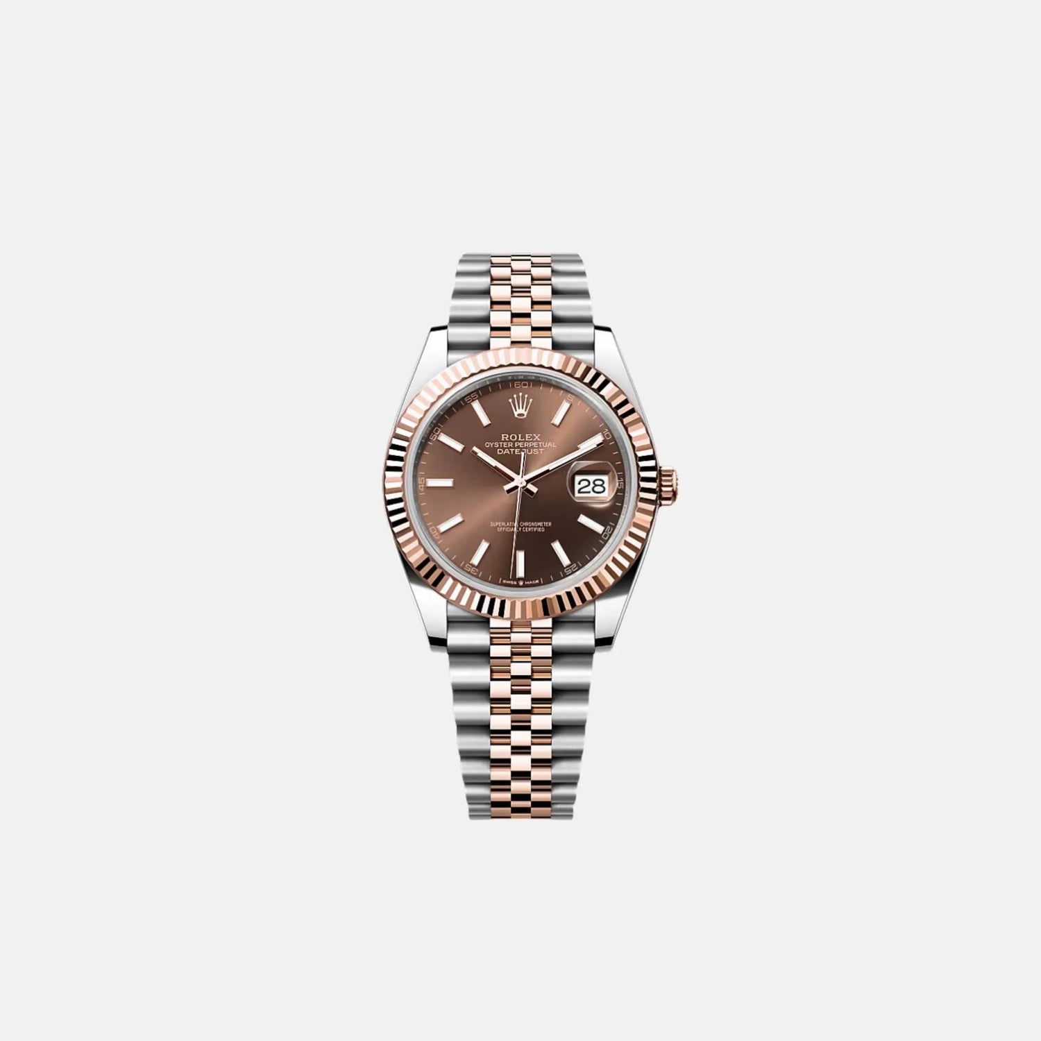 Rolex Datejust 41 126331 CHOIJ Chocolate Index Dial Everose Jubilee