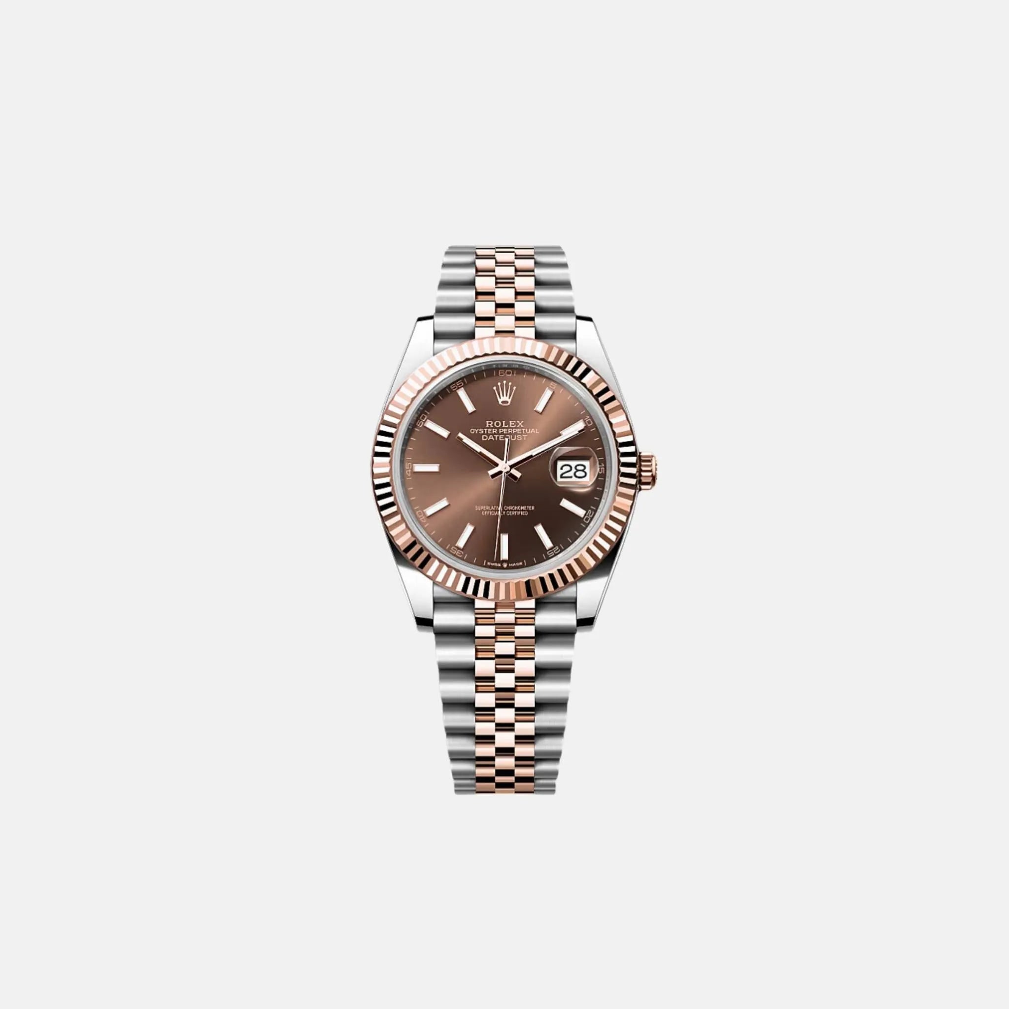 Rolex Datejust 41 126331 CHOIJ Chocolate Index Dial Everose Jubilee