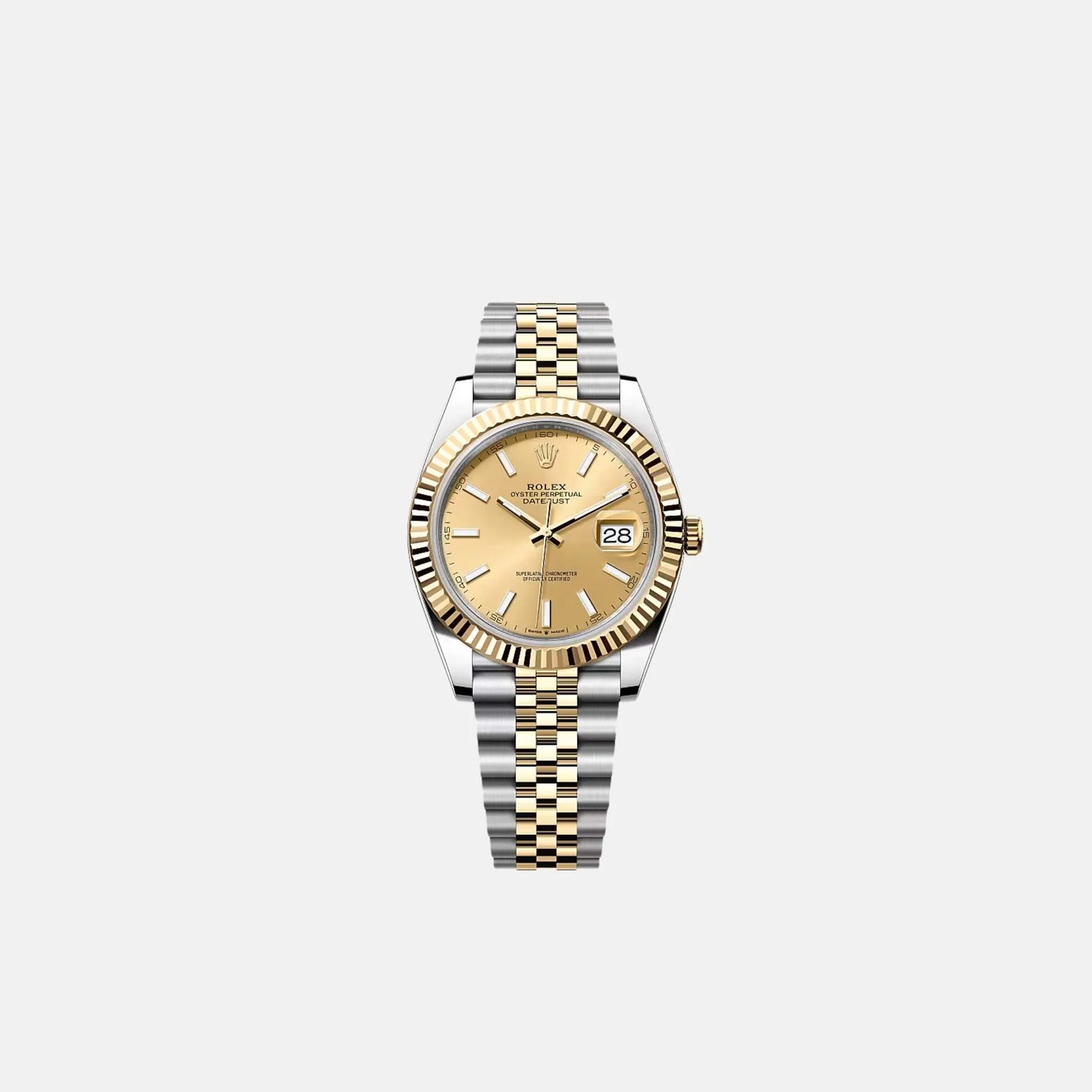 Rolex Datejust 41 126333-0010 White Dial Oystersteel Yellow Gold